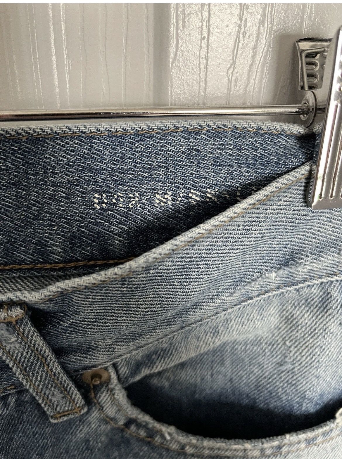 Saint Laurent Paris Saint Laurent Men Jeans Stonewash Distressed Size 29 D02 Size US 29 - 4 Thumbnail