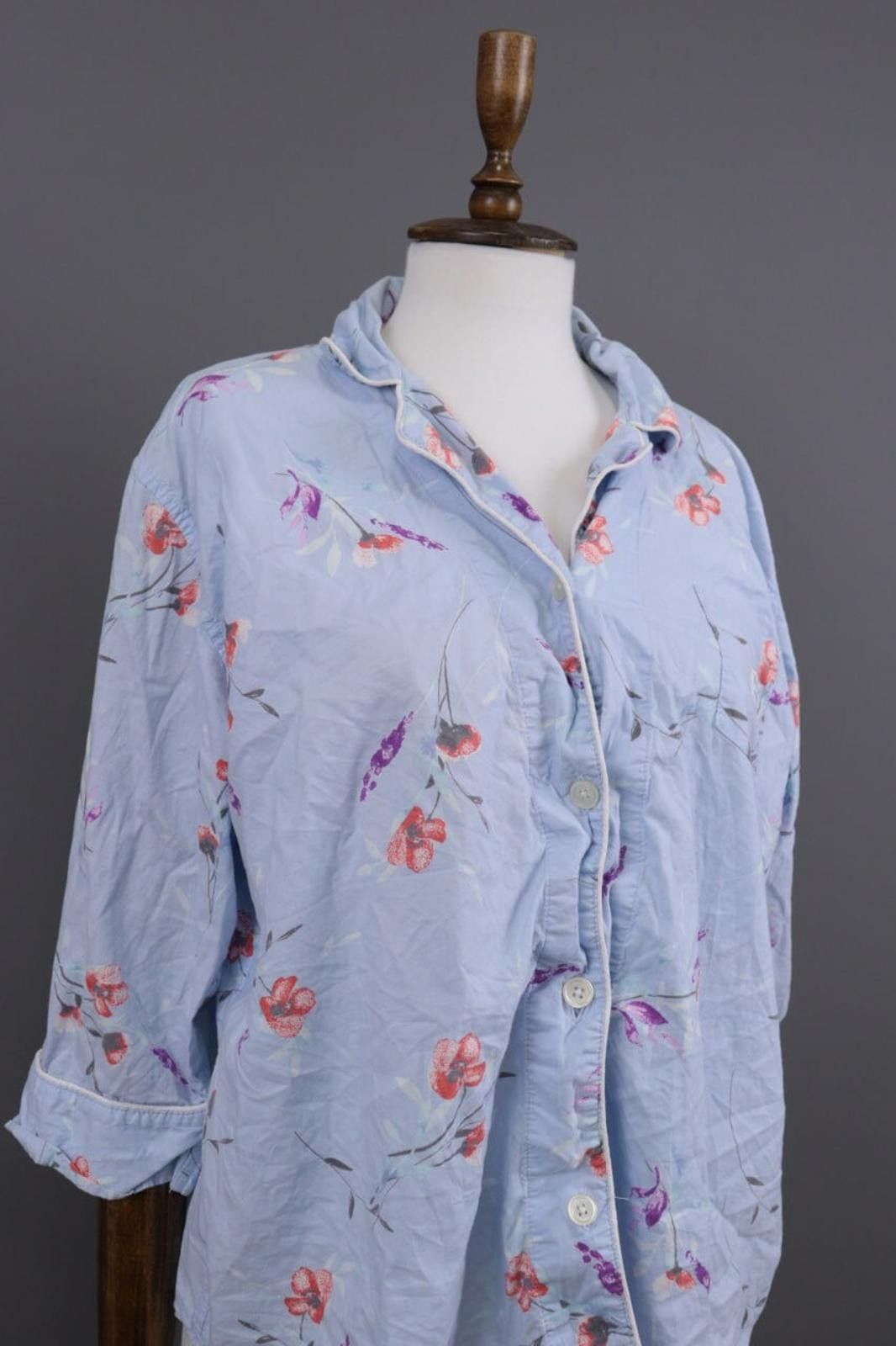 Ralph Lauren Black Label Ladies Ralph Lauren Blue Floral Button Down Cardigan Size XL Size XL / US 12-14 / IT 48-50 - 6 Thumbnail