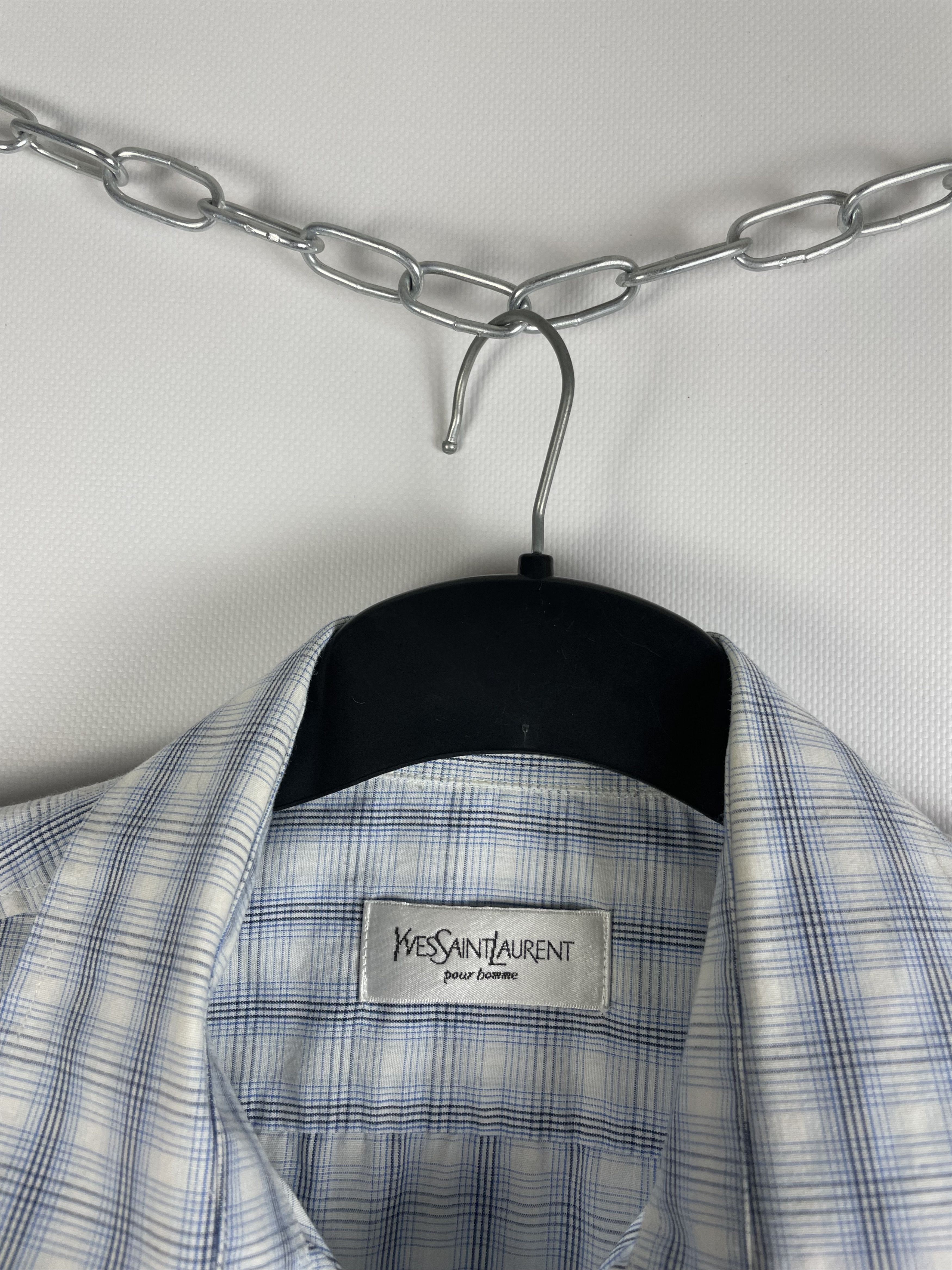 Vintage Vintage Yves Saint Laurent Ysl Pour Homme Shirt Size US M / EU 48-50 / 2 - 5 Thumbnail