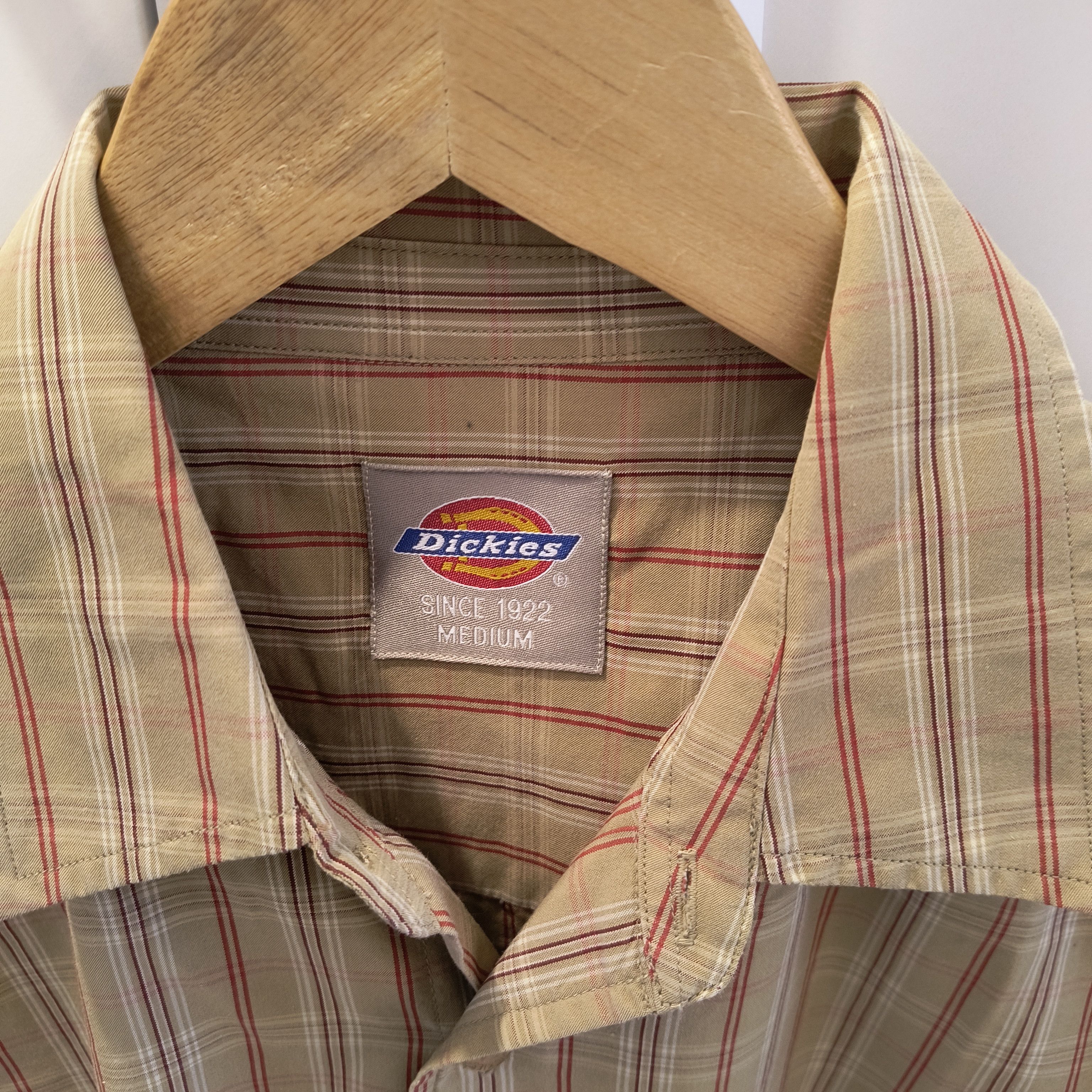 Dickies × Vintage Vintage Dickies Beige Button Up Shirt Size US M / EU 48-50 / 2 - 3 Thumbnail