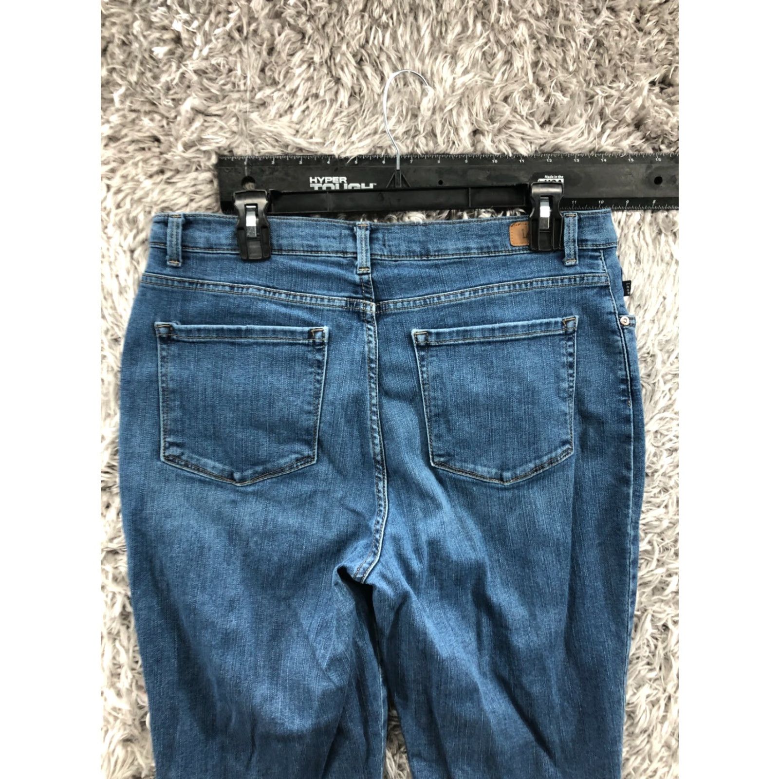 Lee Lee Classic Straight Jeans Womens Size 12 Medium Wash Blue Size 34" / US 12 / IT 48 - 6 Thumbnail