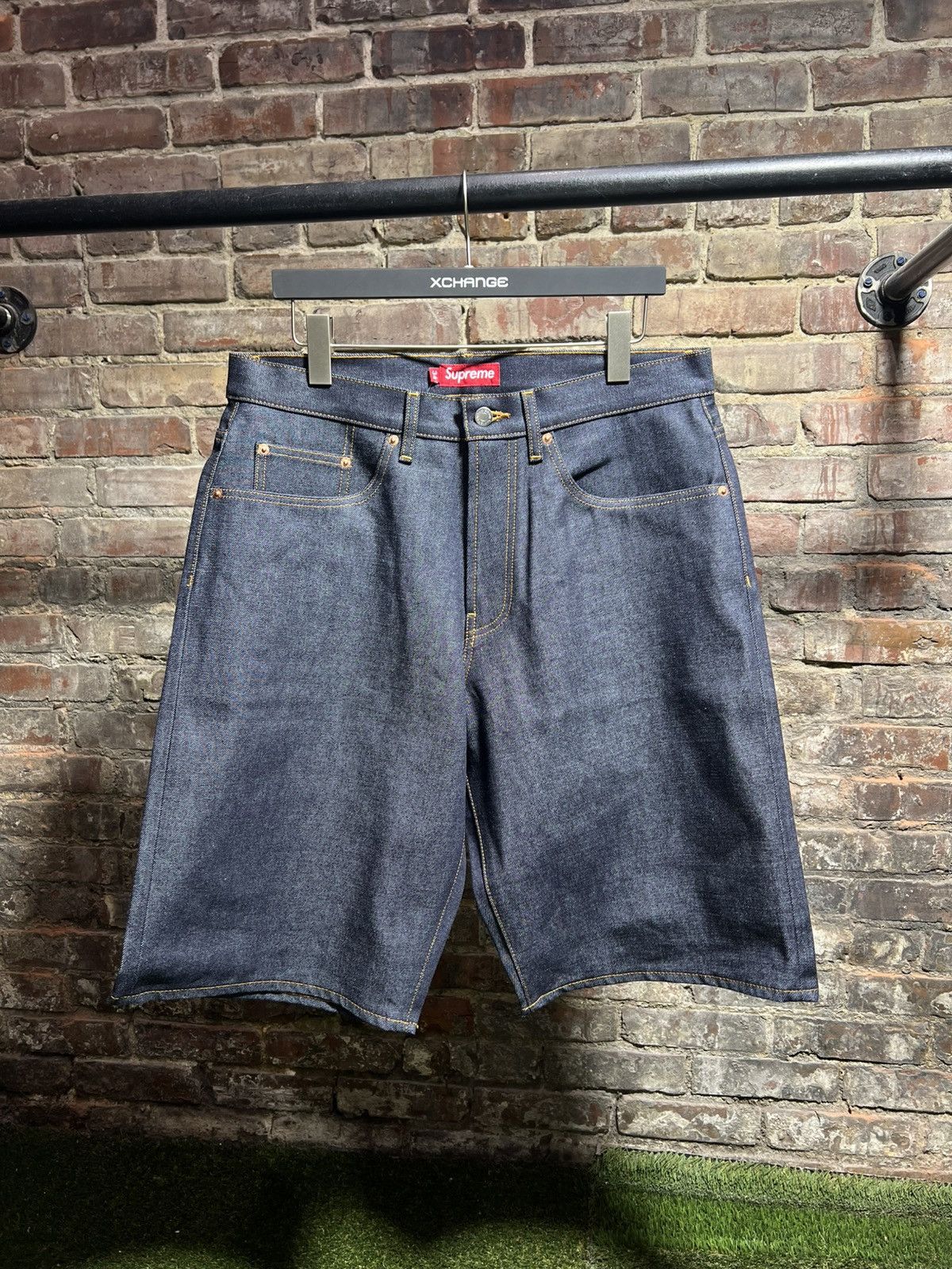 パンツ supreme Rigid Baggy SelvedgeDenimShort Supreme Rigid Baggy