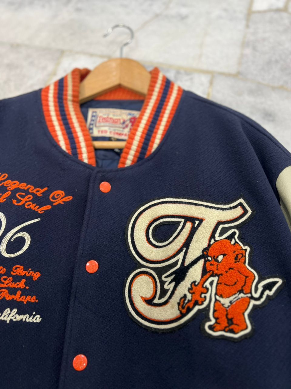 Tedman Tedman’s Devils Embroidery Varsity Jacket Size US L / EU 52-54 / 3 - 9 Thumbnail