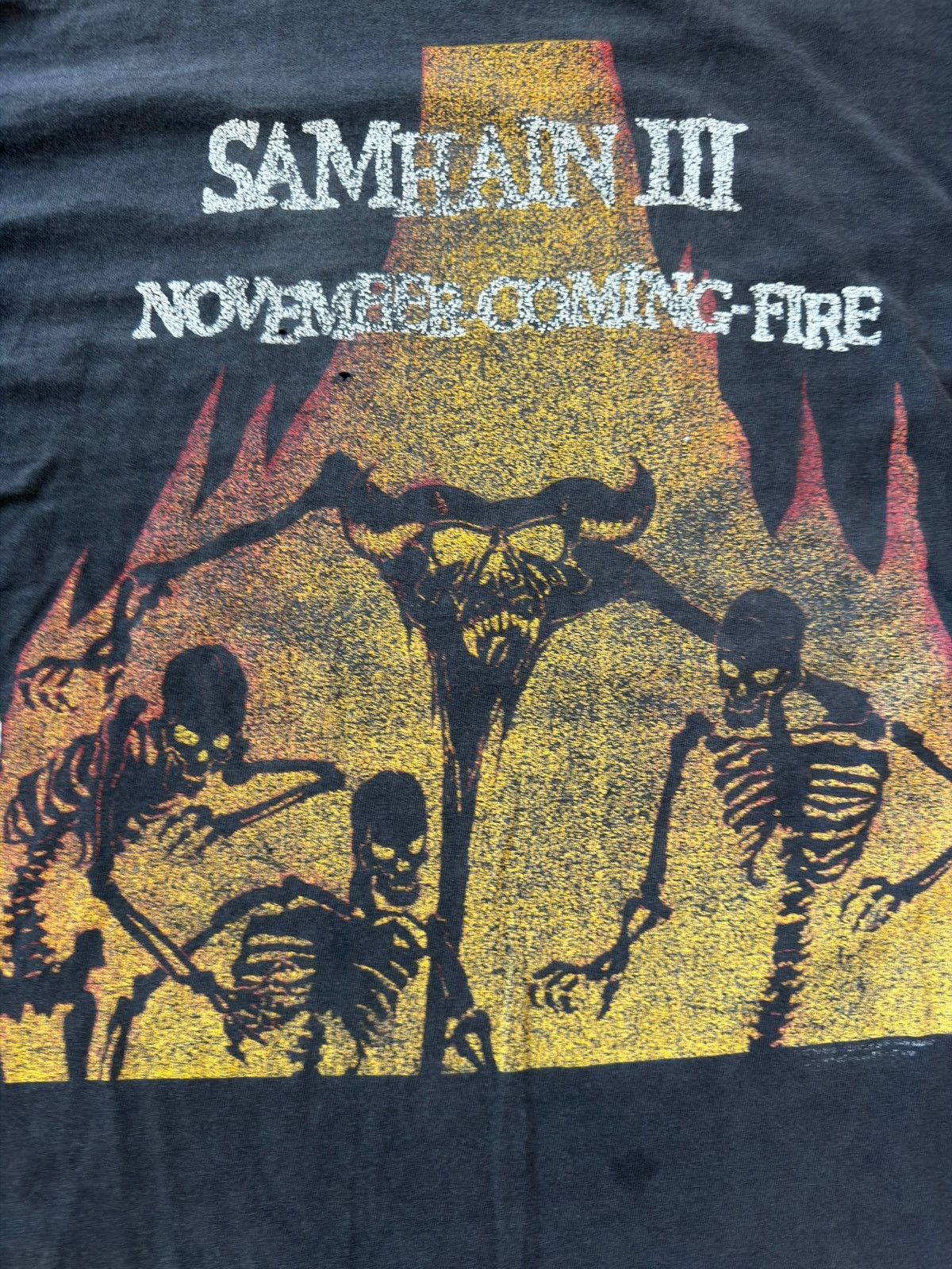 Band Tees *RARE* SMAHAIN III NOVEMBER COMING FIRE HELL METAL BAND TEE Size US L / EU 52-54 / 3 - 2 Thumbnail