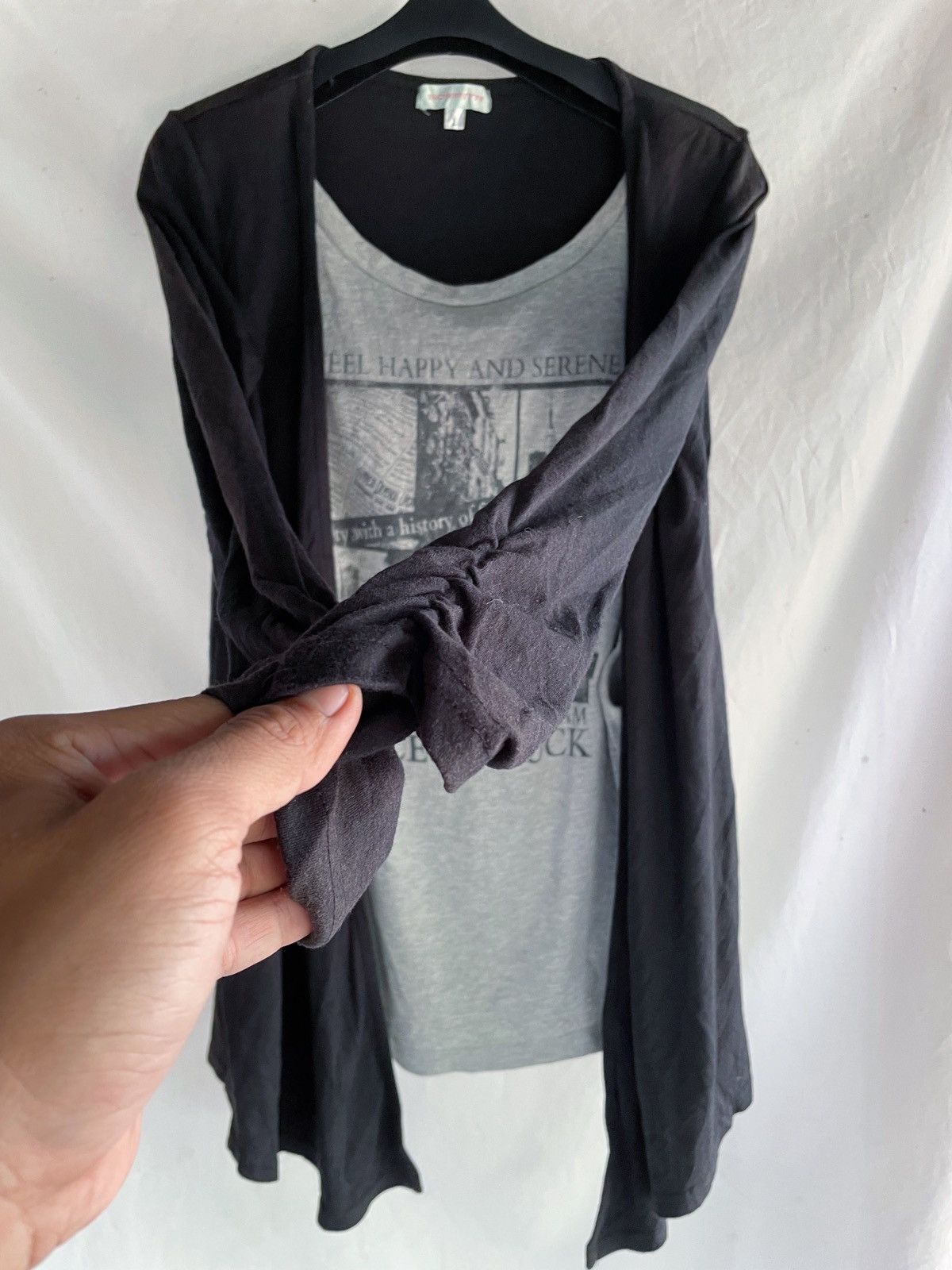 Japanese Brand JAPANESE SOSPITA DOUBLE LAYER KNIT TEE Size US M / EU 48-50 / 2 - 8 Thumbnail