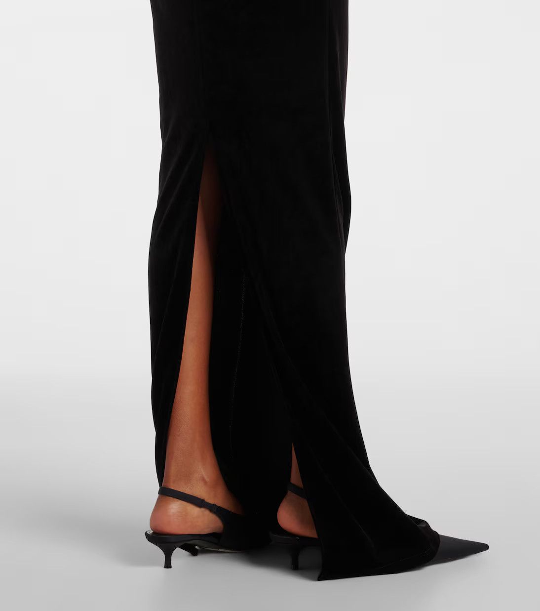 Balenciaga o1y0625 Maxi Dress in Black Size S / US 4 / IT 40 - 4 Thumbnail