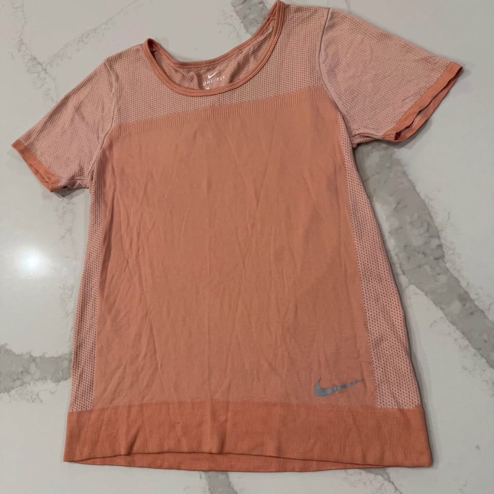 Nike Nike Dri-Fit Infinite Running Top Women's Small Peach Orange Size S / US 4 / IT 40 - 2 Thumbnail