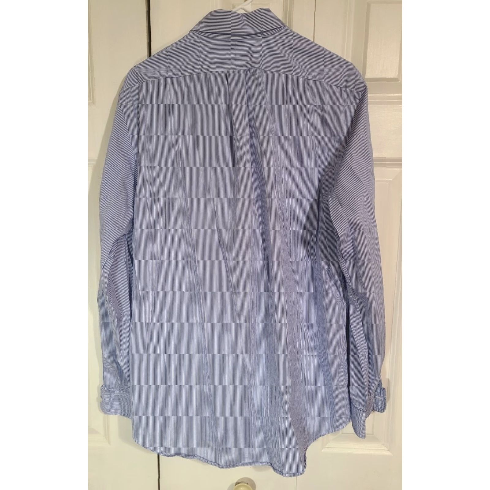 Ralph Lauren Ralph Lauren Blue Stripe Button-Down Long Sleeve Shirt Large Cotton Shirt Mens Regular L Blue Stripe Button-Up Collared Casual Vintage: No Size US L / EU 52-54 / 3 - 5 Thumbnail