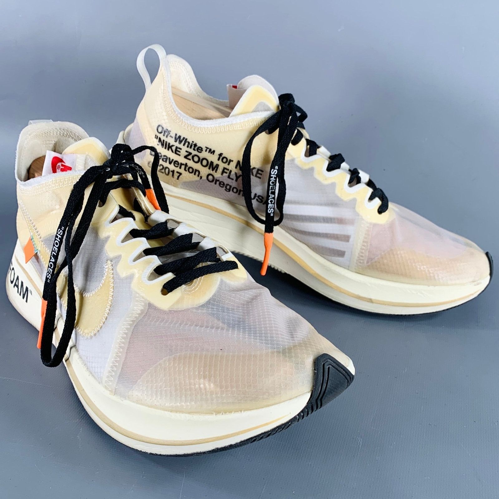 Nike The Ten White Translucent Synthetic Athletic Sneakers Size US 11 / EU 44 - 1 Thumbnail