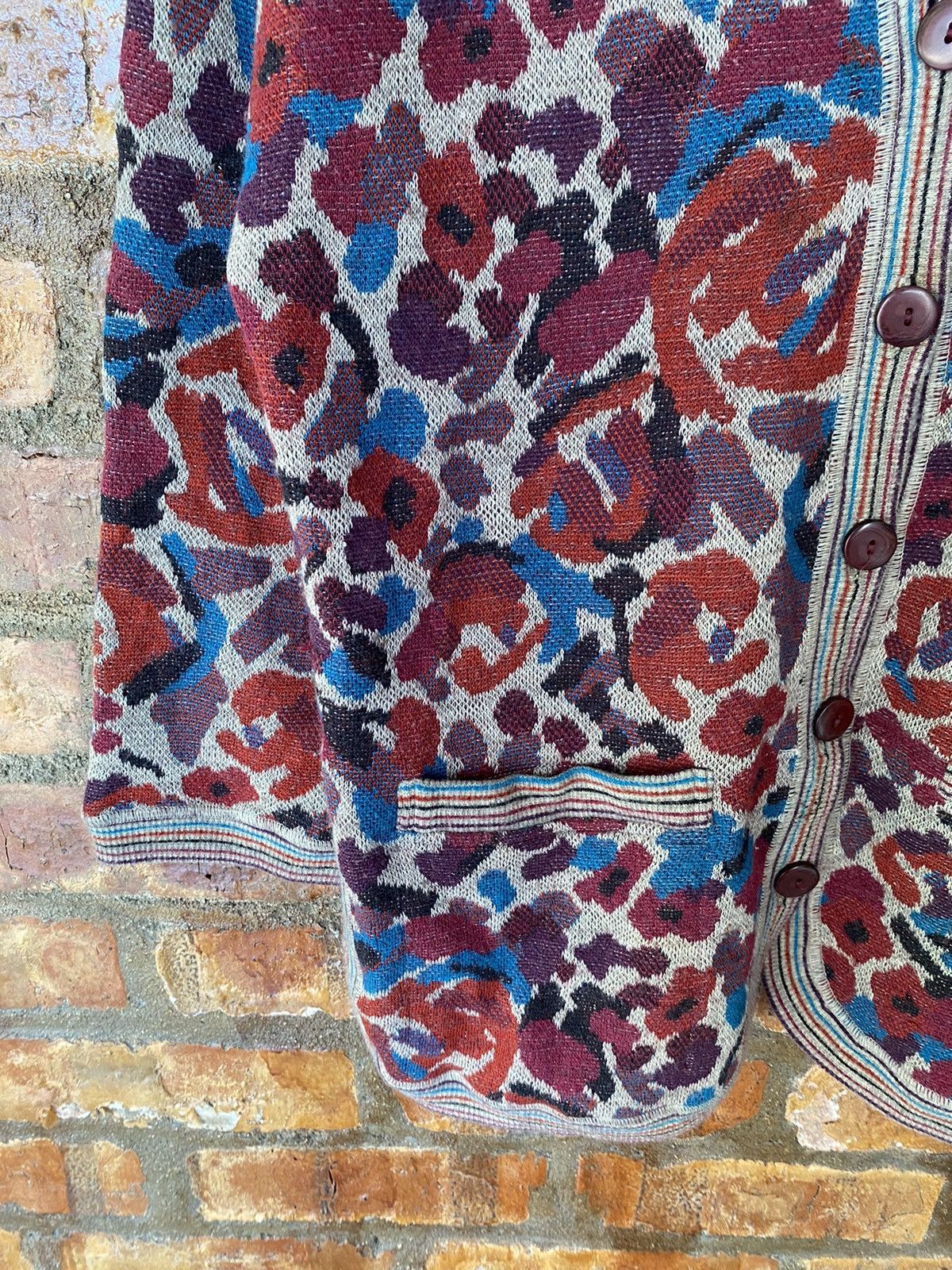 Coogi × Missoni × Yoshiyuki Konishi 1990s Missoni sport Floral jacquard knit Size L / US 10 / IT 46 - 7 Thumbnail