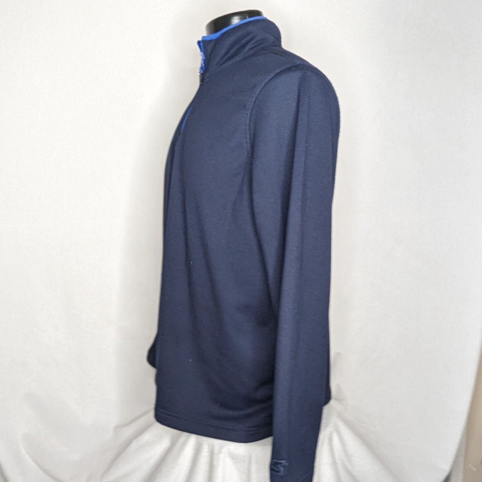 Starter Starter Men's 1/4 Zip Pullover Sweater Blue XL Vintage Size US XL / EU 56 / 4 - 2 Thumbnail