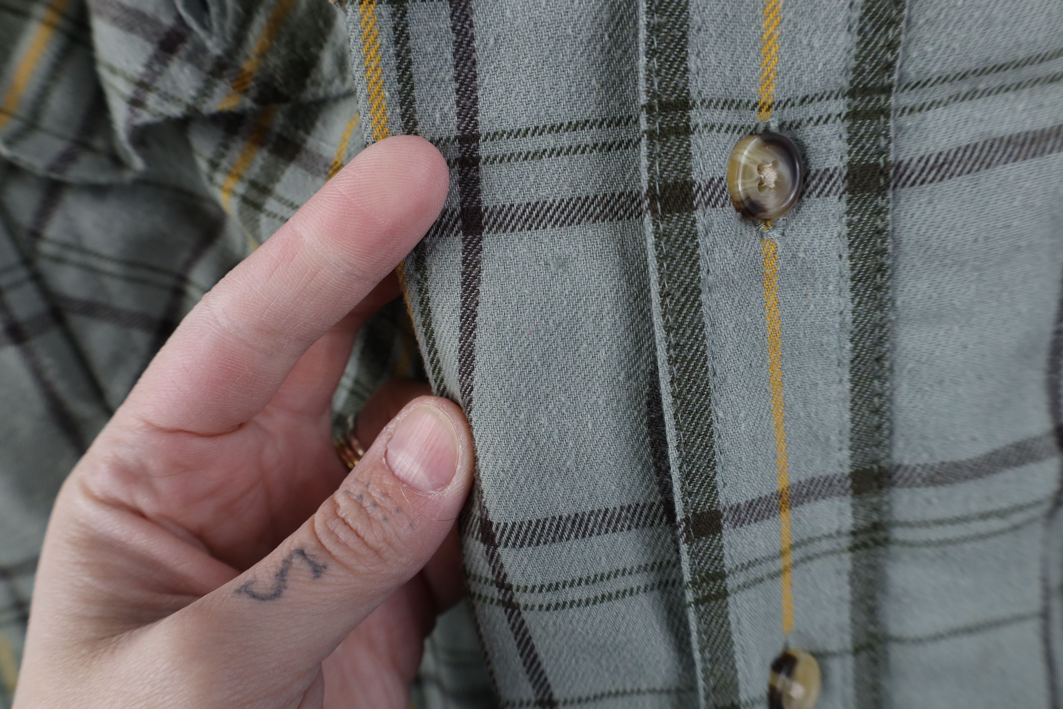 Vintage Vintage 90s Streetwear Waffle Lined Flannel Shirt Jacket Size US XL / EU 56 / 4 - 6 Thumbnail