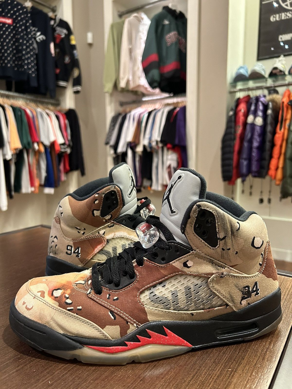 Supreme Jordan 5 Retro Supreme Desert Camo Grailed