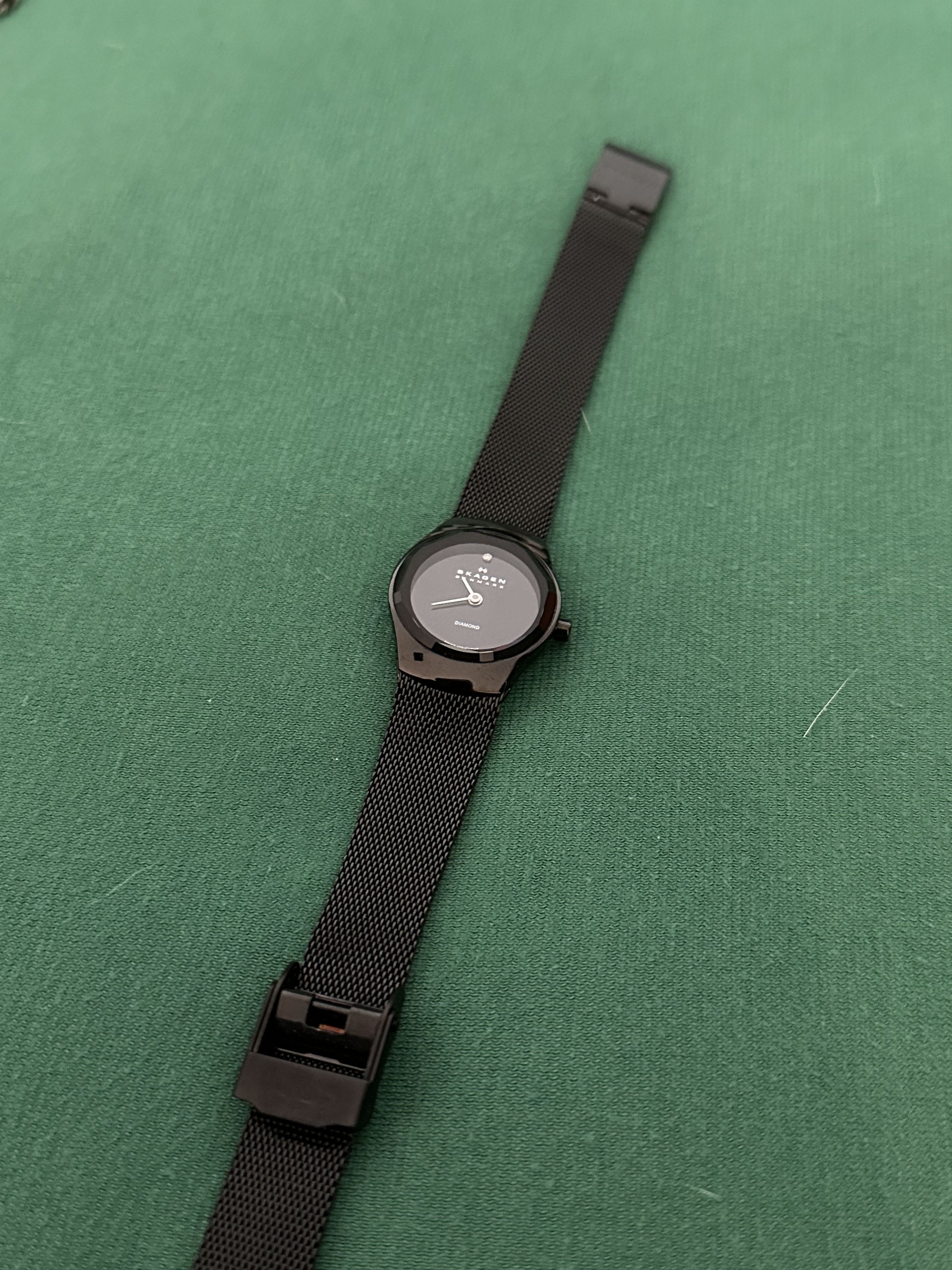 Skagen Skagen Black Dial Titanium Stainless Steel Mesh Watch Size ONE SIZE - 3 Thumbnail
