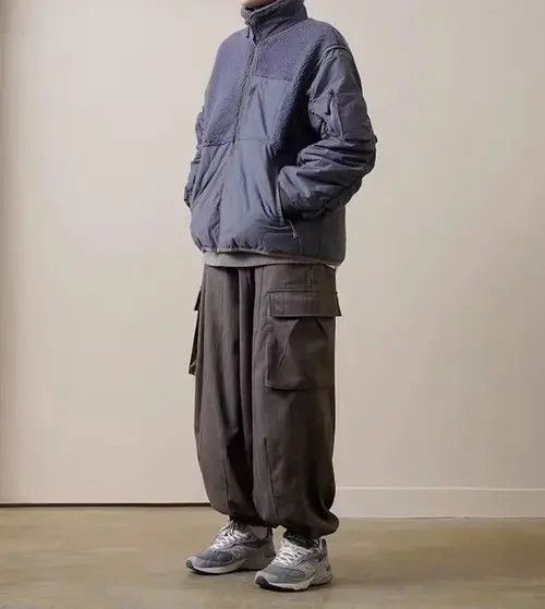 Jean 20AW Indigo Union Japan Coffee Brown Oversized Jogger Pants Size US 31 - 3 Thumbnail