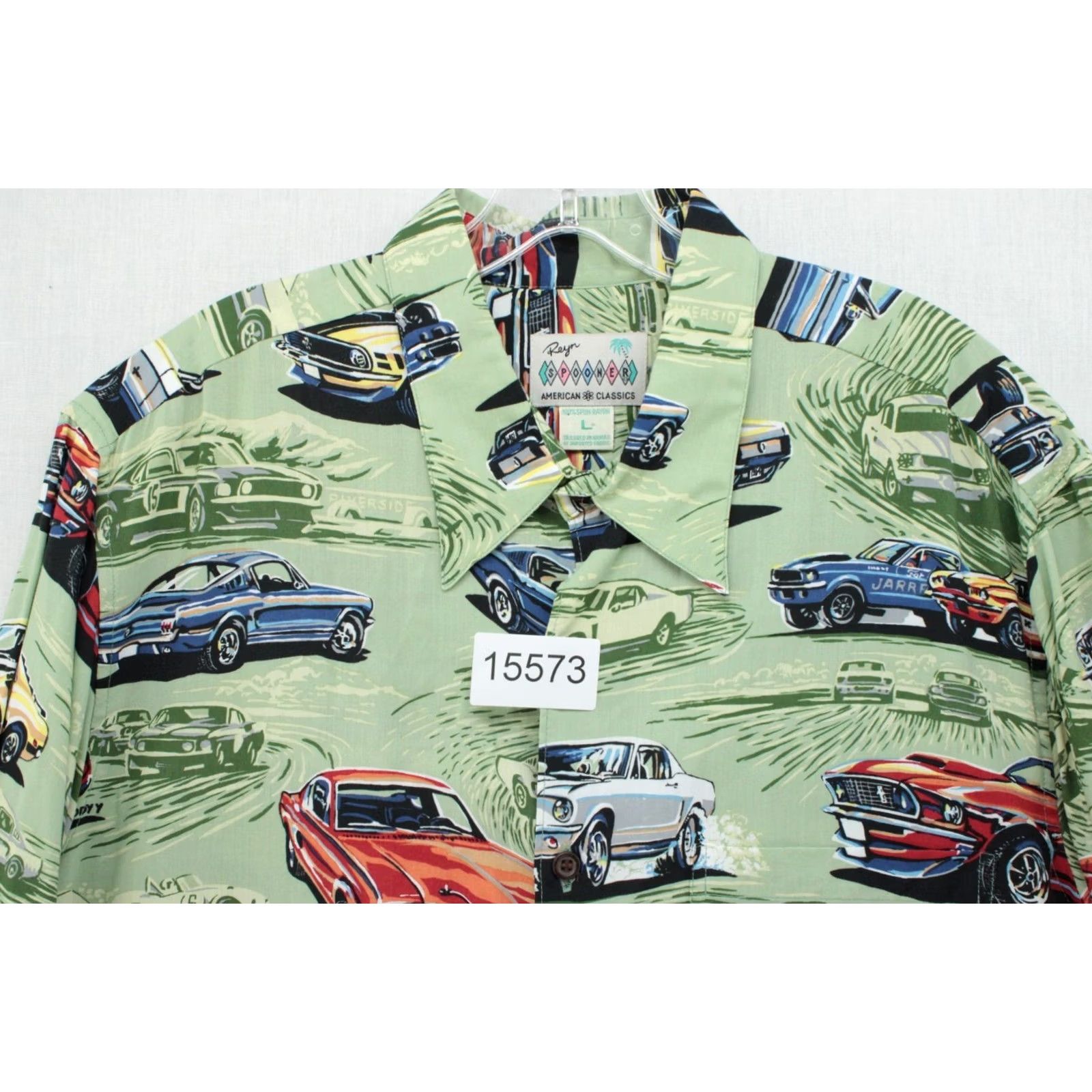 Reyn Spooner Reyn Spooner Camp Shirt Mens L Muscle Cars American Classic Button-Up Beachy Vintage Size US L / EU 52-54 / 3 - 7 Thumbnail