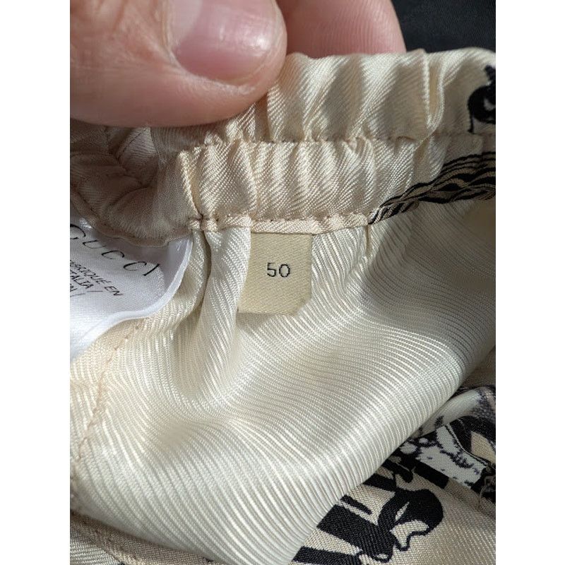 Gucci o1rshd1 Roi Soleil Short On TW Prt in Ivory/Black/Mc Size US 34 / EU 50 - 19 Thumbnail