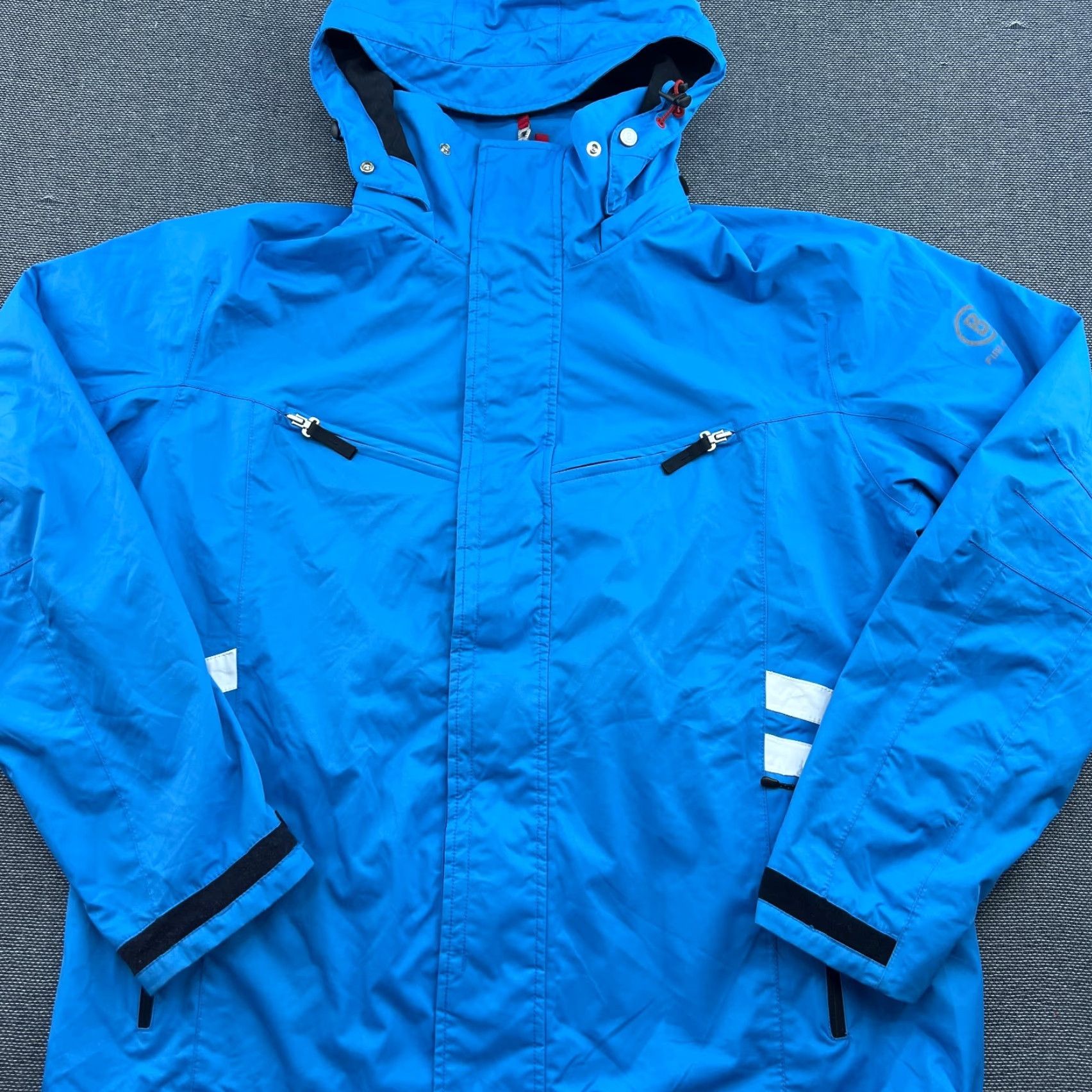 Bogner Bogner Jacket Mens 2XL Ice + Fire Hooded Taped Seams 10k Blue Snowboard Windbreaker Ski Shirt Size US XXL / EU 58 / 5 - 2 Thumbnail
