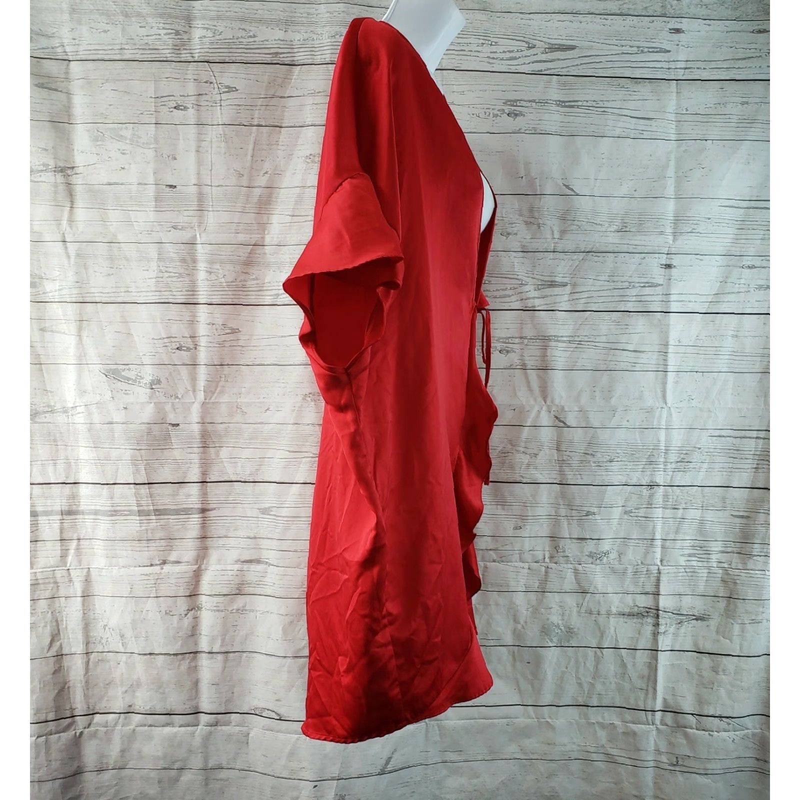 Victoria's Secret Victoria's Secret Womens Robe One Size Red Love Tie Front Size ONE SIZE - 2 Thumbnail