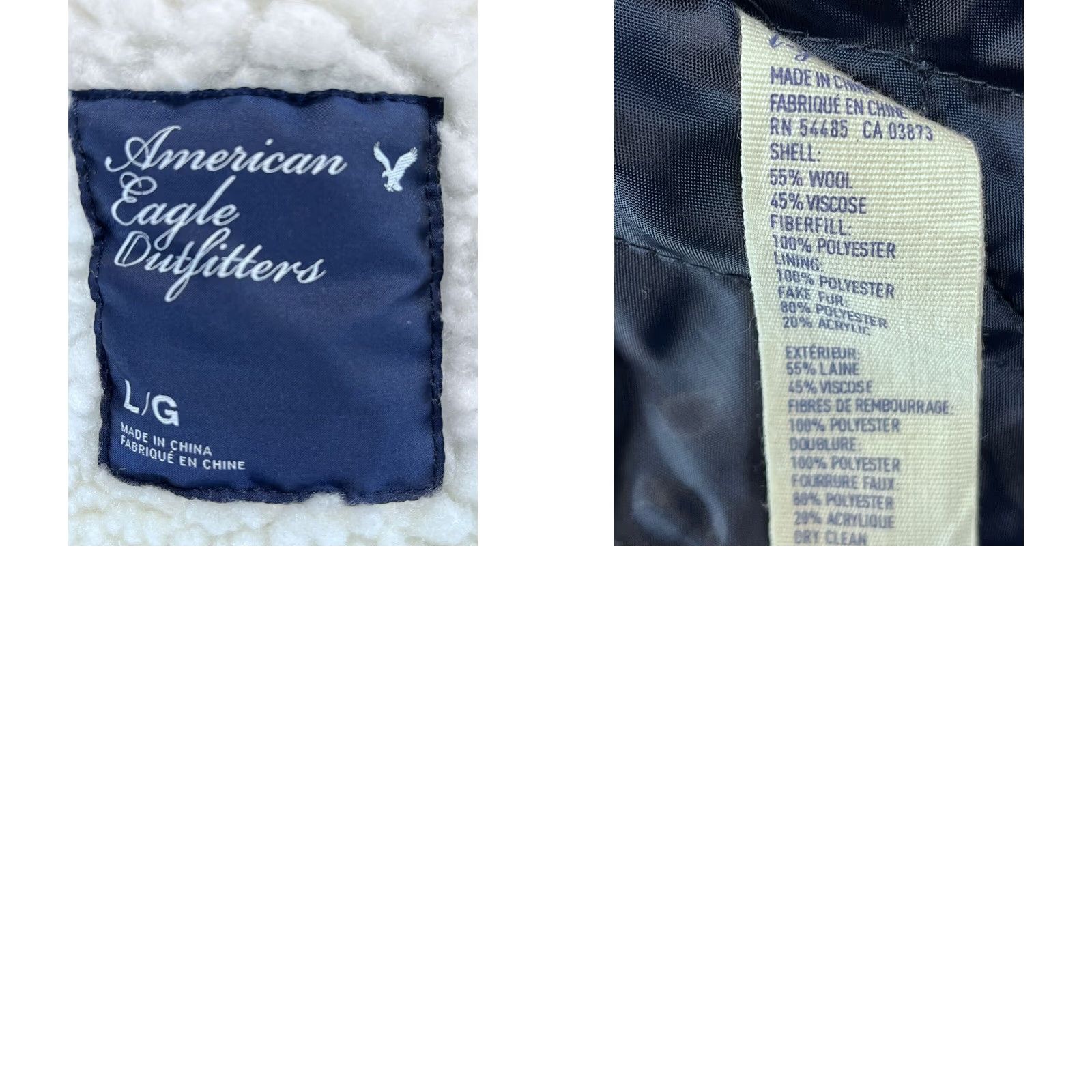American Eagle Outfitters American Eagle Women's Short Bomber Jacket Coat Army Green Wool Blend Lined Size L Size L / US 10 / IT 46 - 8 Thumbnail