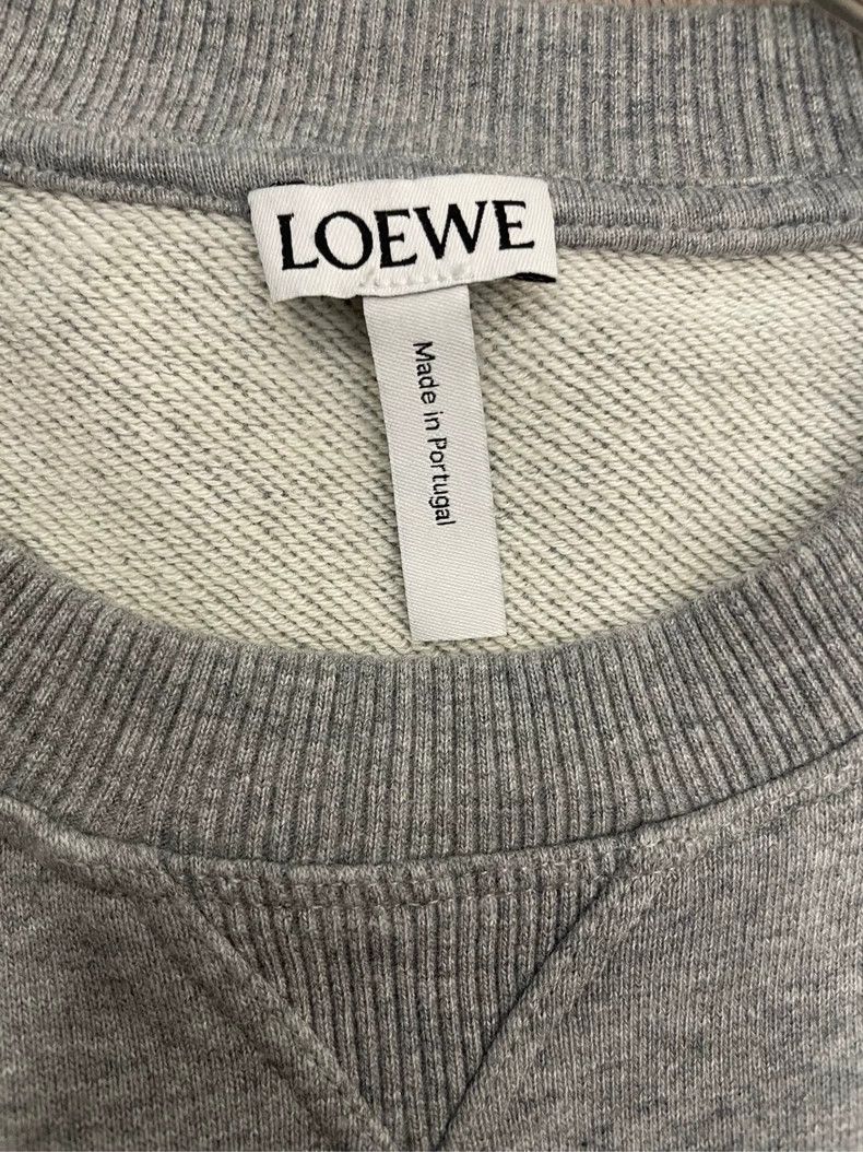 Loewe LOEWE Gray embroidered Logo round neck sweater Size XS / US 0-2 / IT 36-38 - 5 Thumbnail