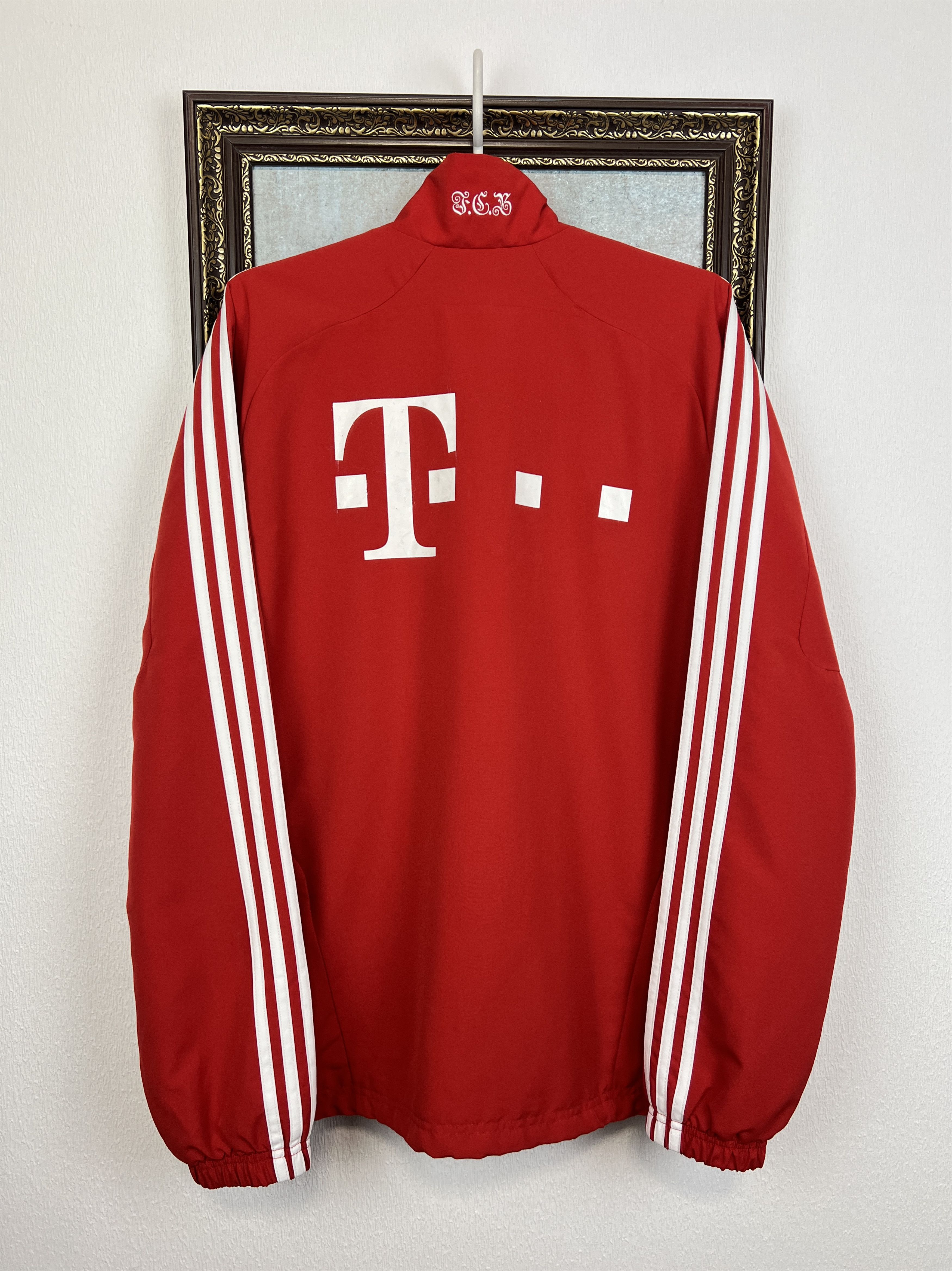 Adidas Vintage Bayern Munich Football Jacket Soccer Track Top Zip Size US M / EU 48-50 / 2 - 10 Thumbnail