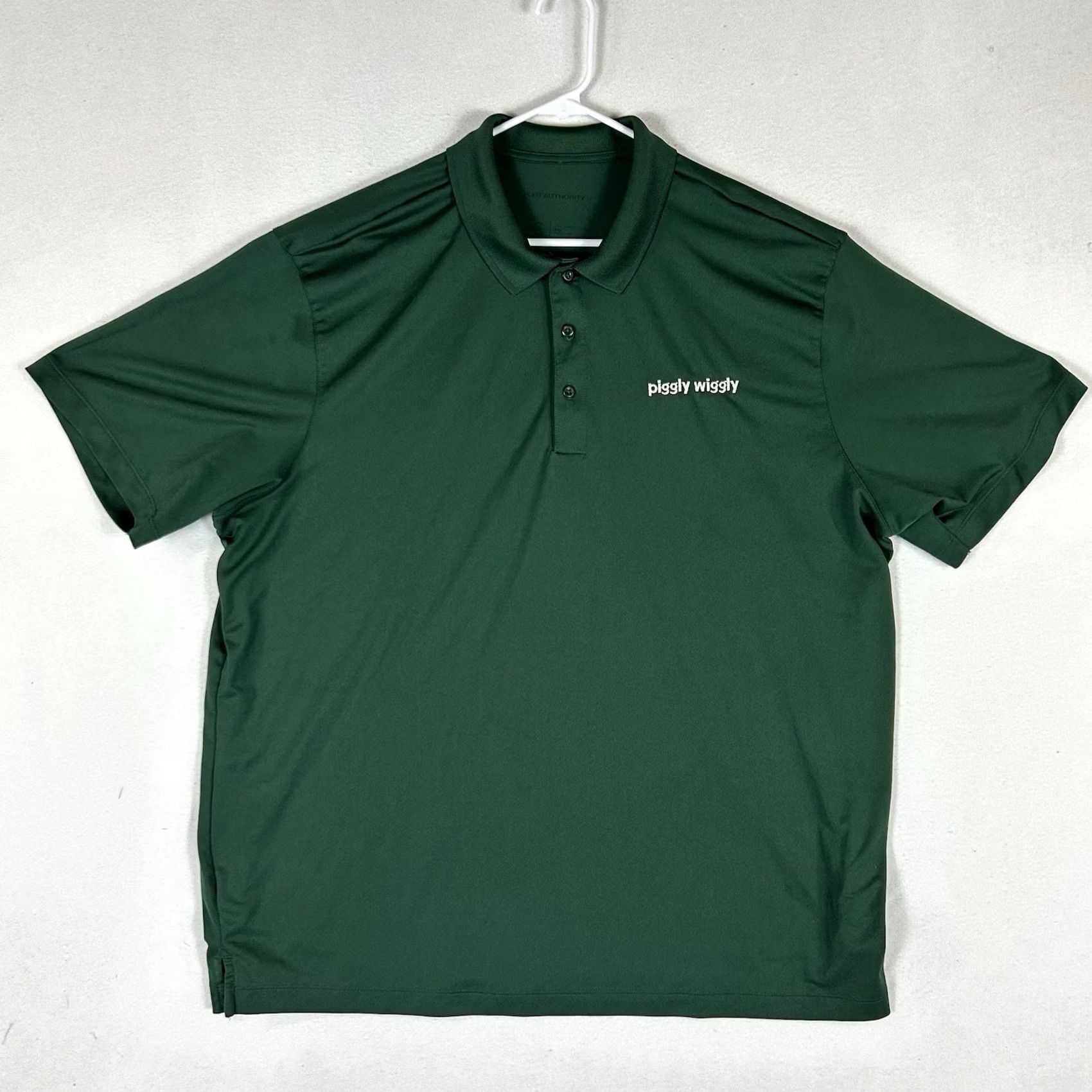 Vintage Piggly Wiggly Polo Shirt Men’s 3XL Green Short Sleeve Front Logo Shirt Men Polo Casual USA Size US XXL / EU 58 / 5 - 2 Thumbnail