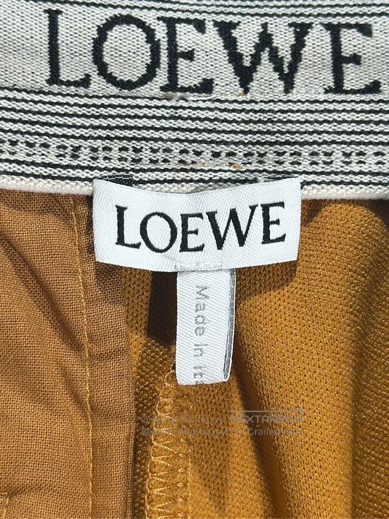 Loewe Loewe size XS Logo Embroidered Side Striped Drawstring Stra Size 24" / US 00 / IT 34 - 8 Thumbnail