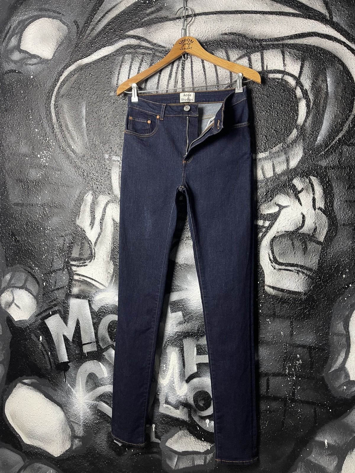 Acne Studios Acne Studios Pin RW Rinse Blue Slim Fit WMNS Jeans Size W30 Size 30" / US 8 / IT 44 - 1 Thumbnail