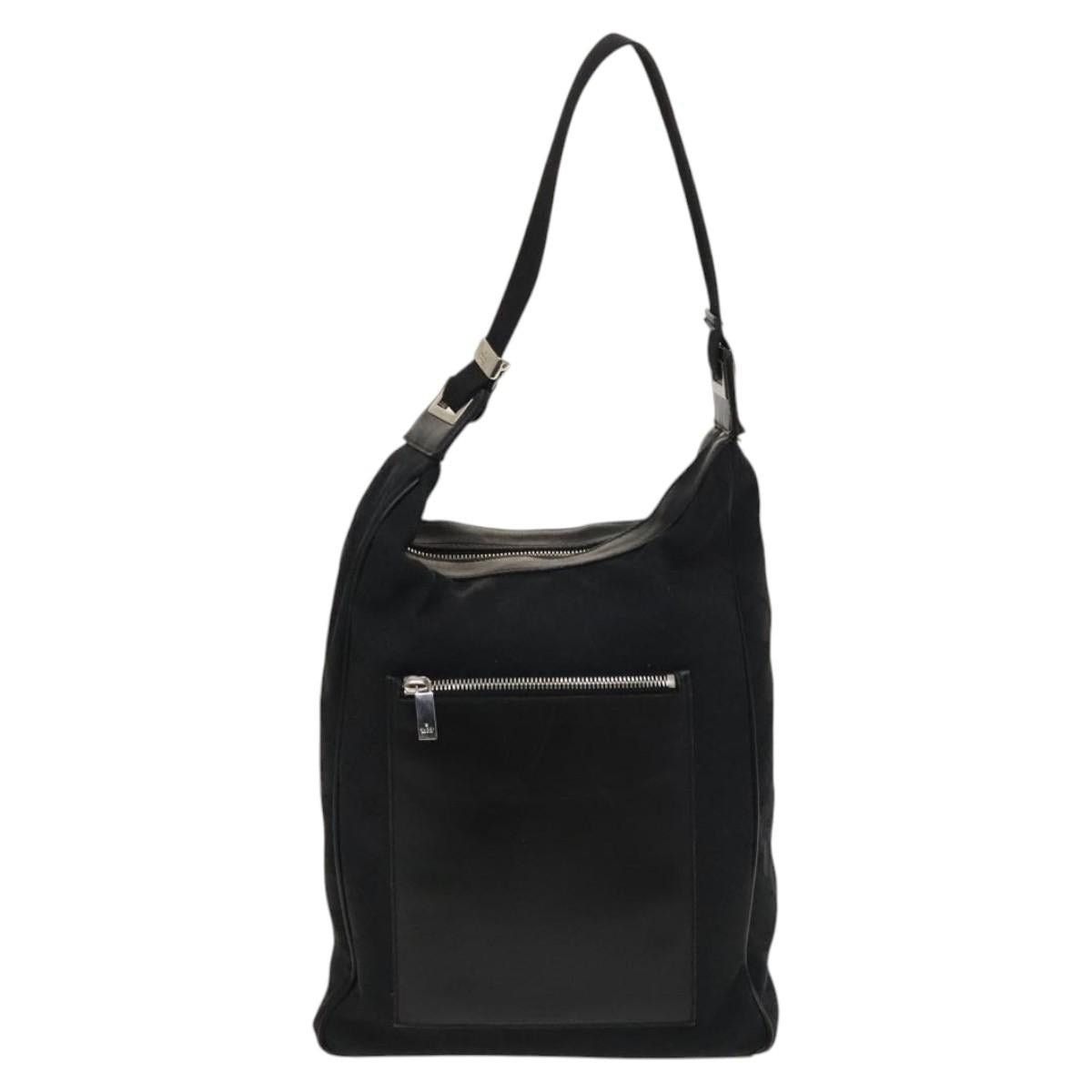 Gucci GUCCI GG Canvas Shoulder Bag Black Silver 019 019 Size ONE SIZE - 13 Thumbnail
