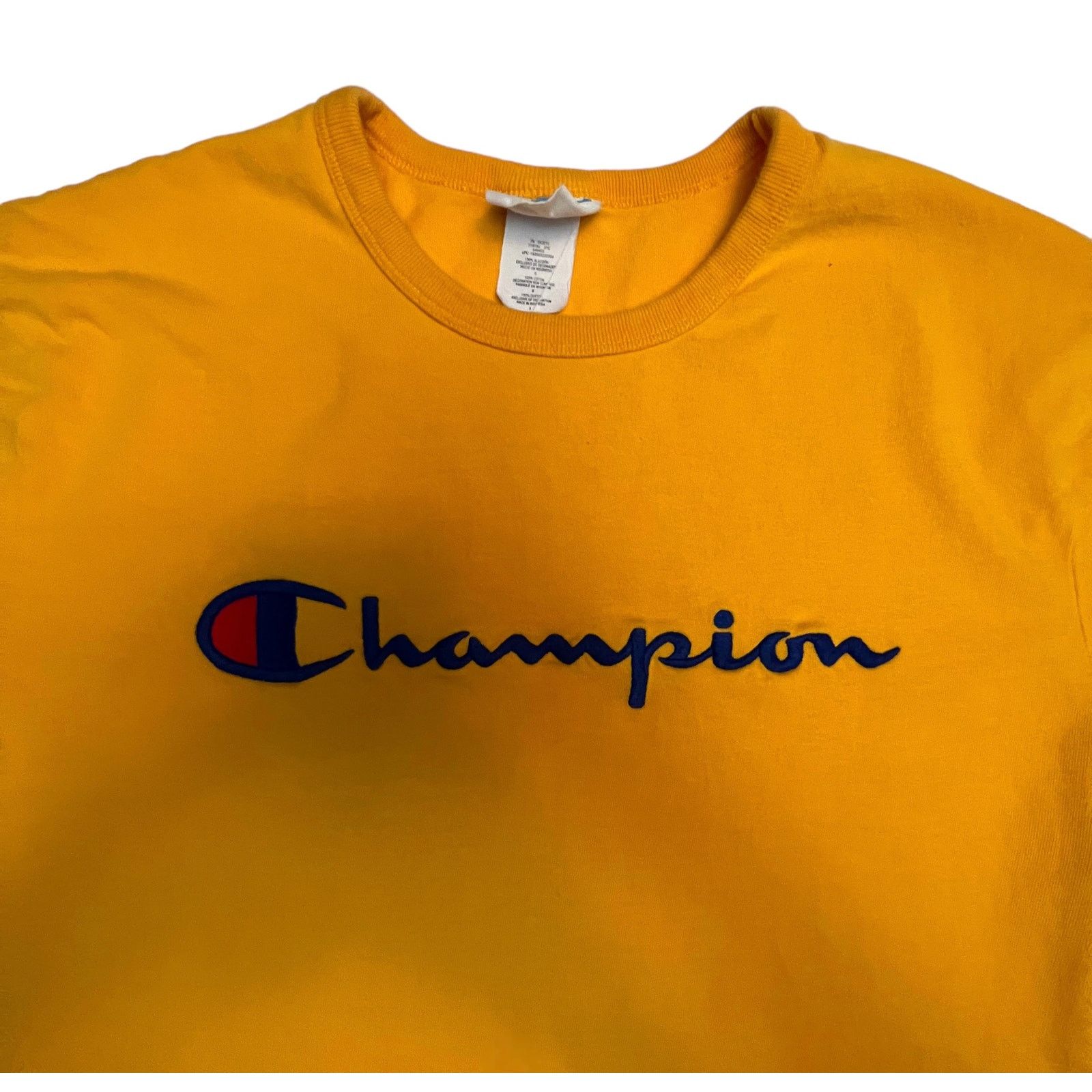 Champion Vintage Champion Yellow 90s Spel Shirt Embroidered Logo Size US L / EU 52-54 / 3 - 3 Thumbnail