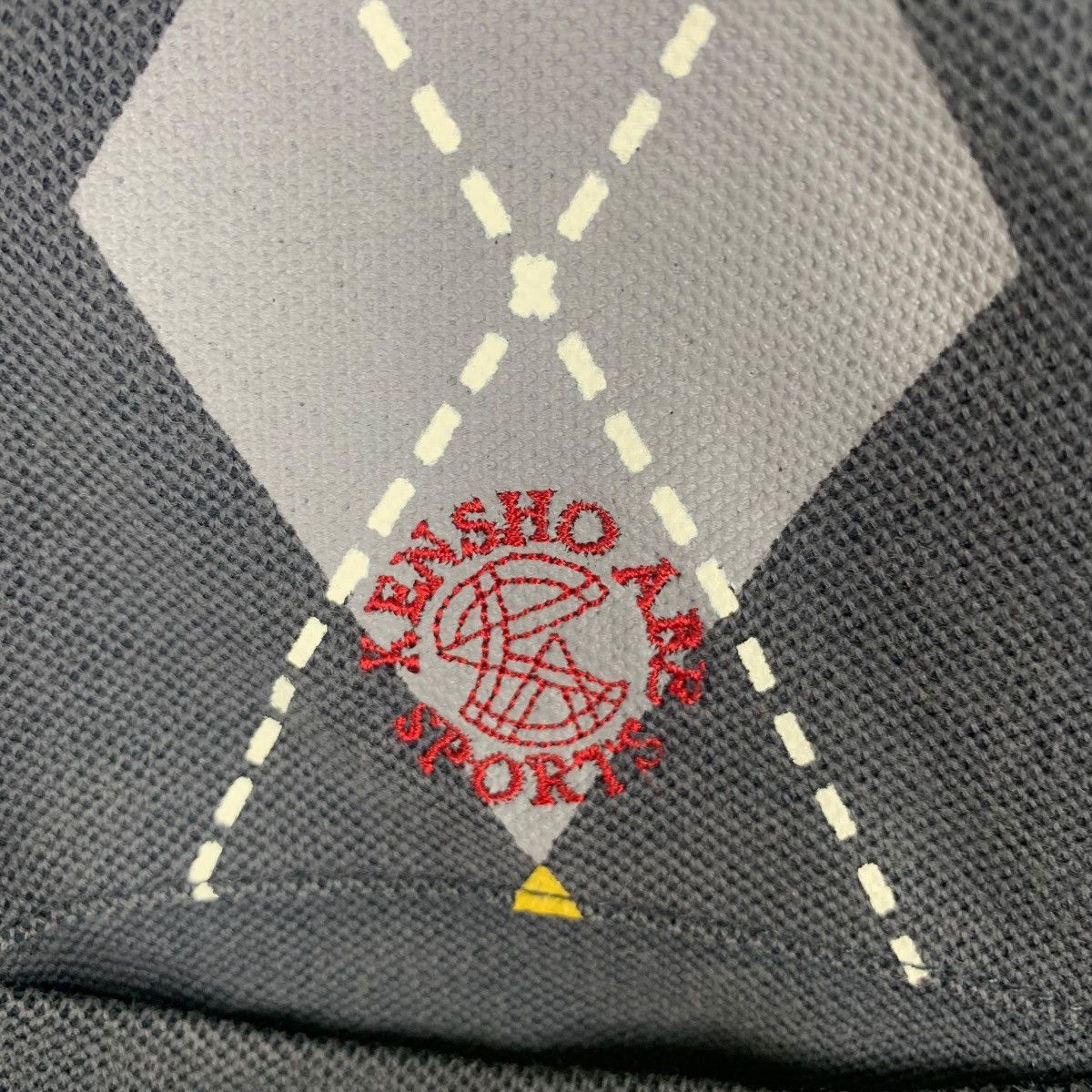 Vintage Vintage KENSHO ABE SPORTS Collection Argyle Polo Tee Shirt Size US M / EU 48-50 / 2 - 6 Thumbnail