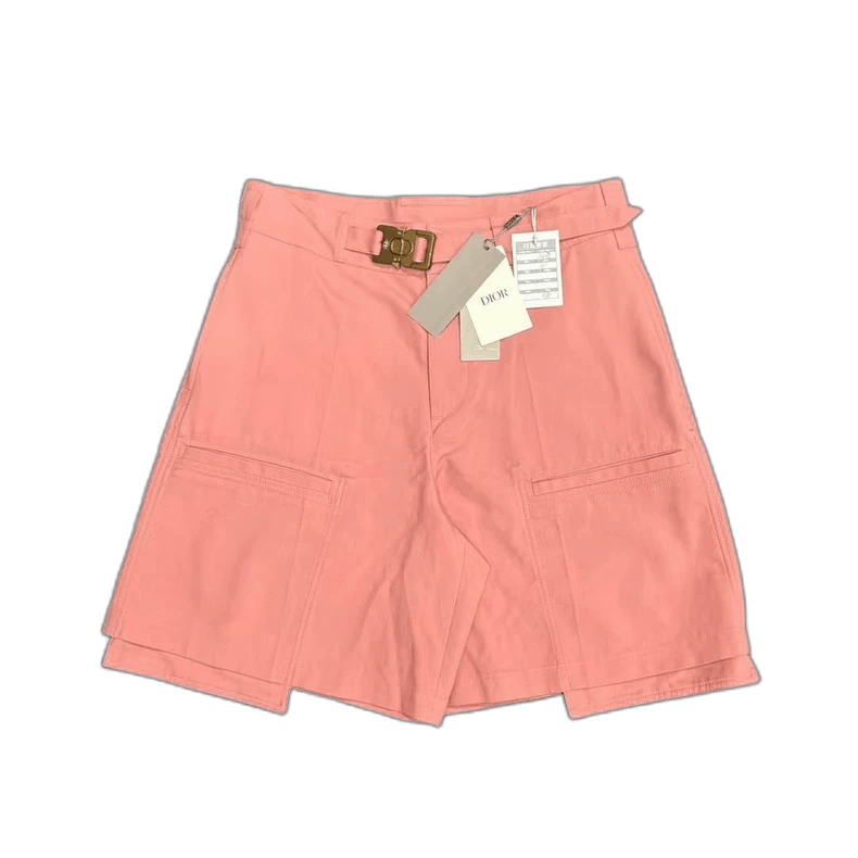 Dior DIOR Men's Pink Cotton Shorts with Buckle Size US 44 / EU 60 - 1 Thumbnail