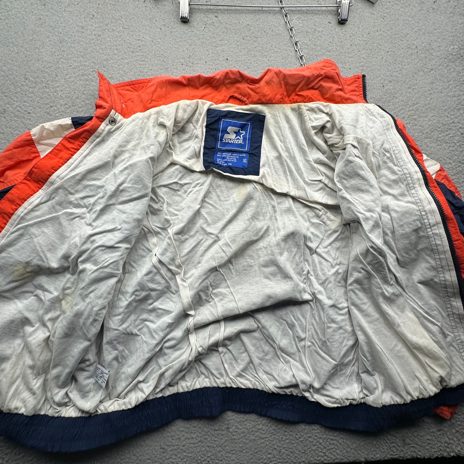 Starter Vintage 90s Starter Syracuse Windbreaker Jacket Men XL Navy Size US XL / EU 56 / 4 - 11 Thumbnail