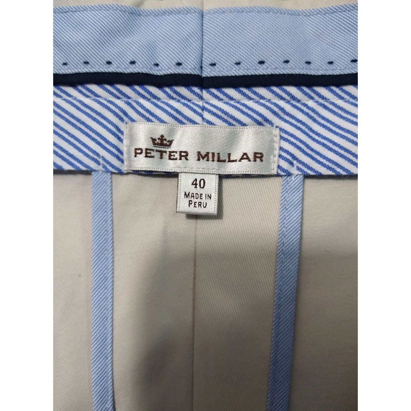 Peter Millar Peter Millar Shorts Mens 40 Chino Golf Cotton Pima 3 Pack Soft Touch Twill Pocketed Flat Front Multi Color Sports Preppy Casual Mens Size US 40 / EU 56 - 7 Thumbnail