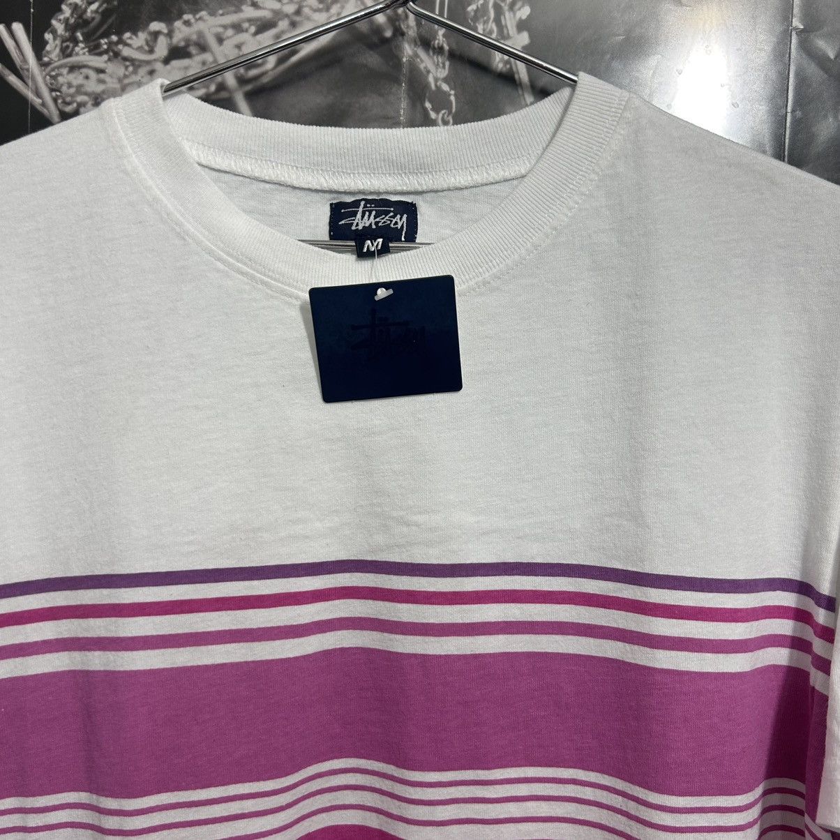 Stussy × Vintage STUSSY PROCESS STRIPE TEE VINTAGE 1990’s Size US M / EU 48-50 / 2 - 3 Thumbnail