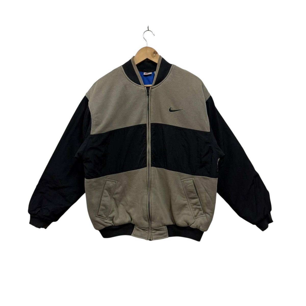 Nike Vintage 90s Nike Jacket Bomber Baggy Style Size US XL / EU 56 / 4 - 2 Thumbnail