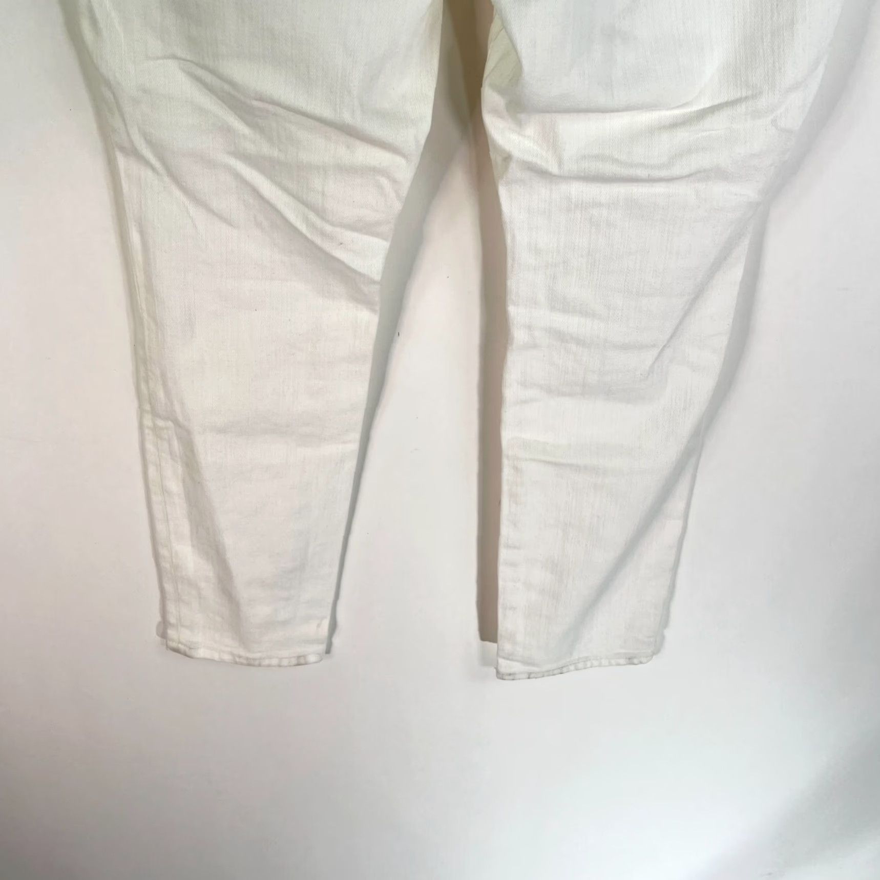 Vintage Anthropology Pilcro & The Letterpress Script Jeans Women's 32 Ankle White 34X28 Size 24" / US 00 / IT 34 - 5 Thumbnail