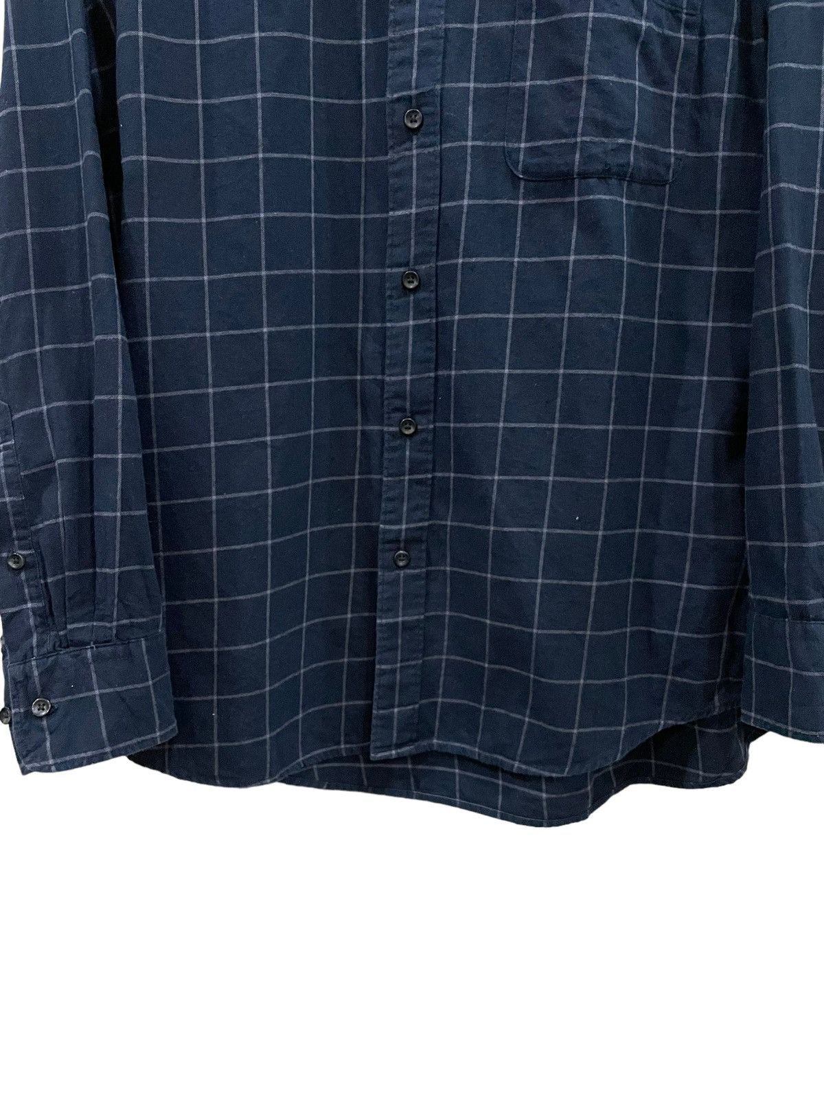 Japanese Brand × Uniqlo Vintage Uniqlo Travis Scott Style Tartan Plaid Flannel Size US M / EU 48-50 / 2 - 4 Thumbnail