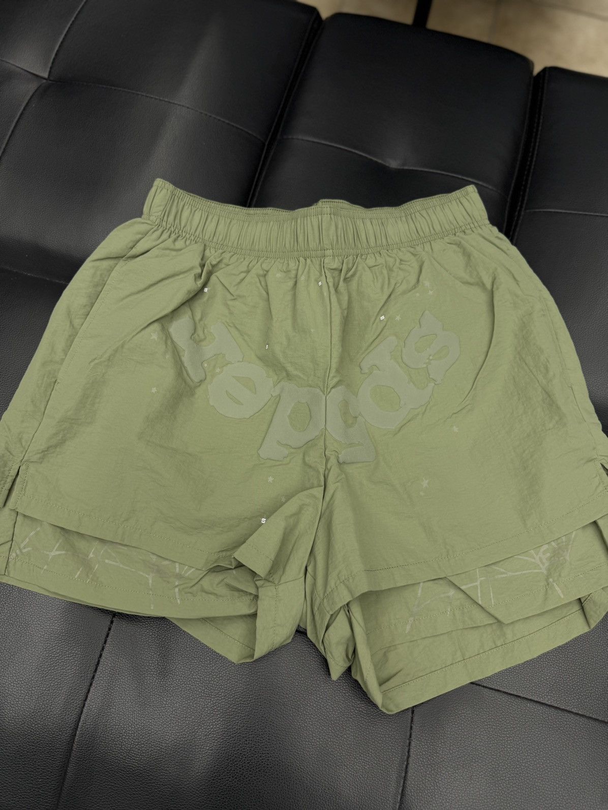 Sp5der Sp5der Double Layer WEB Shorts Size S (NEW) Green Size US 28 / EU 44 - 1 Thumbnail