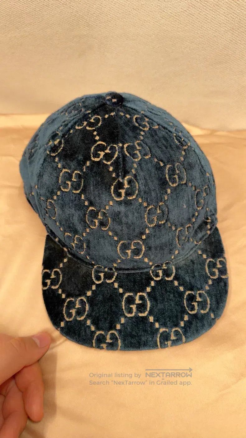 Gucci Gucci Size XL Velvet hat Size ONE SIZE - 1 Thumbnail
