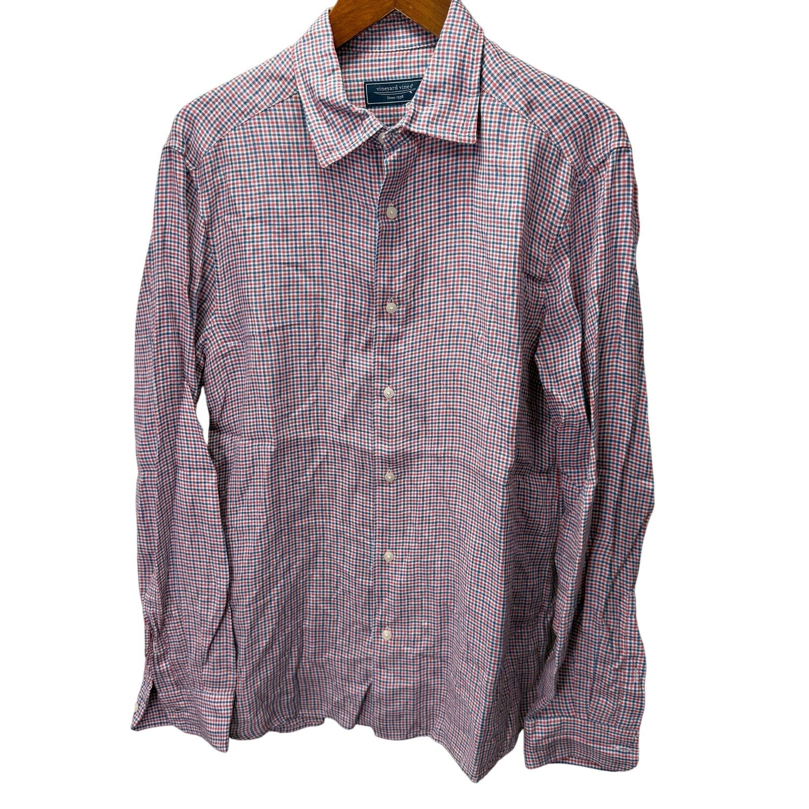 Vineyard Vines Vineyard Vines Men's Shirt sz M 100% Linen Casual #H354 Size US M / EU 48-50 / 2 - 1 Thumbnail