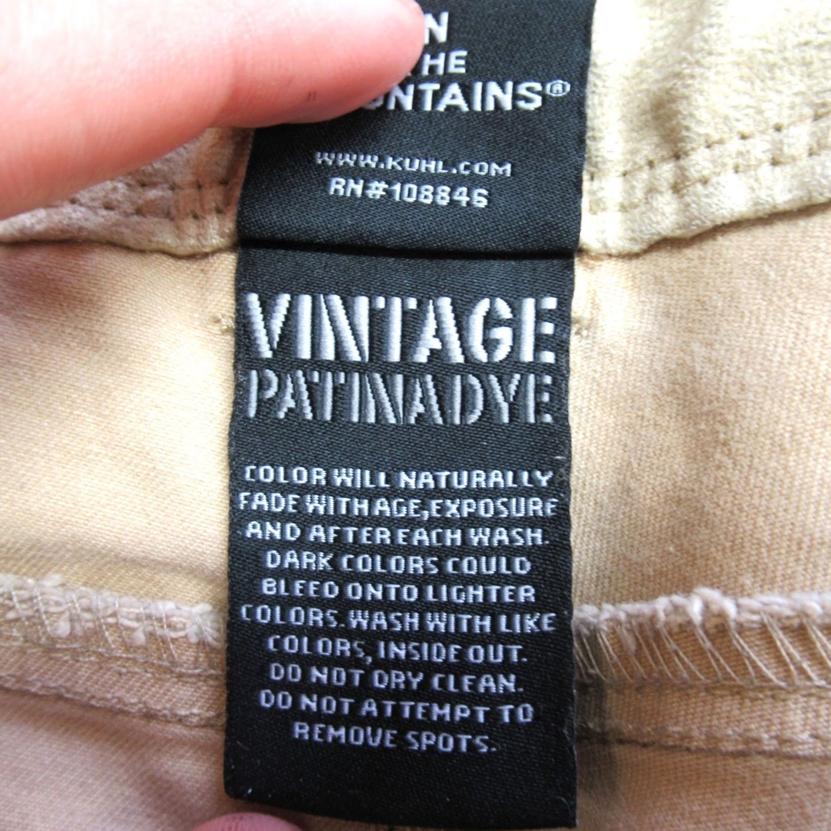 Vintage KUHL Ryder Pants Men 32x33 Beige Canvas Rugged Work Utility Outdoor Hiking Thick Size US 32 / EU 48 - 5 Thumbnail