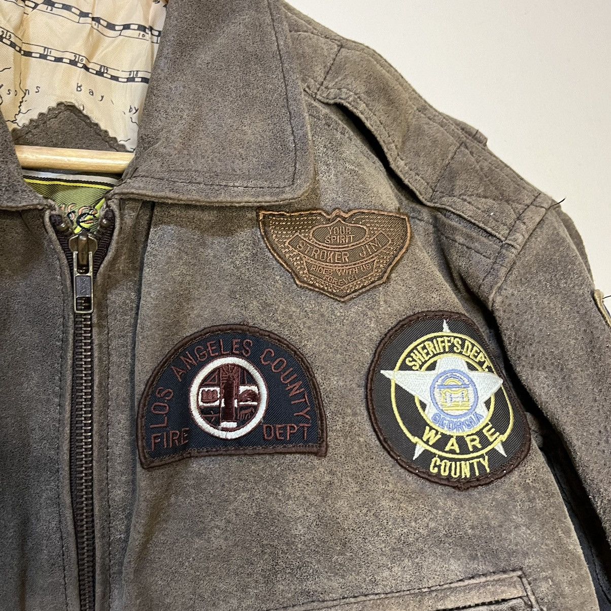 Vintage 1990's Phase 2 U.S Military Genuine Leather Flight Jacket Size US XL / EU 56 / 4 - 11 Thumbnail