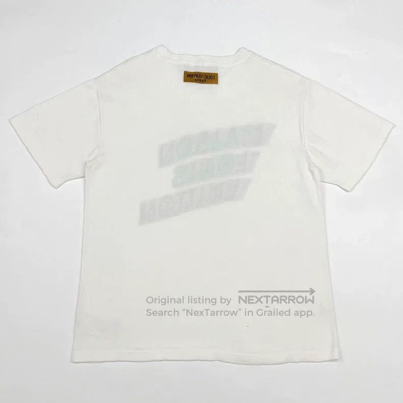 Louis Vuitton Louis Vuitton White Phantom Letter Knit Short Sleeve Size US M / EU 48-50 / 2 - 2 Thumbnail