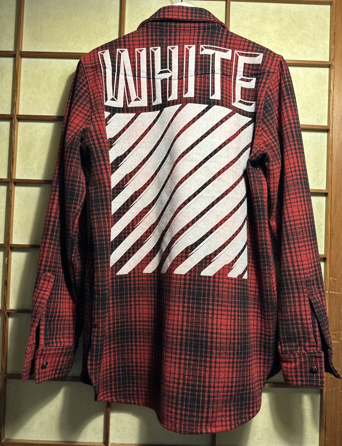 Off-White Off White Tartan Flannel Red Shirt Size US M / EU 48-50 / 2 - 1 Thumbnail