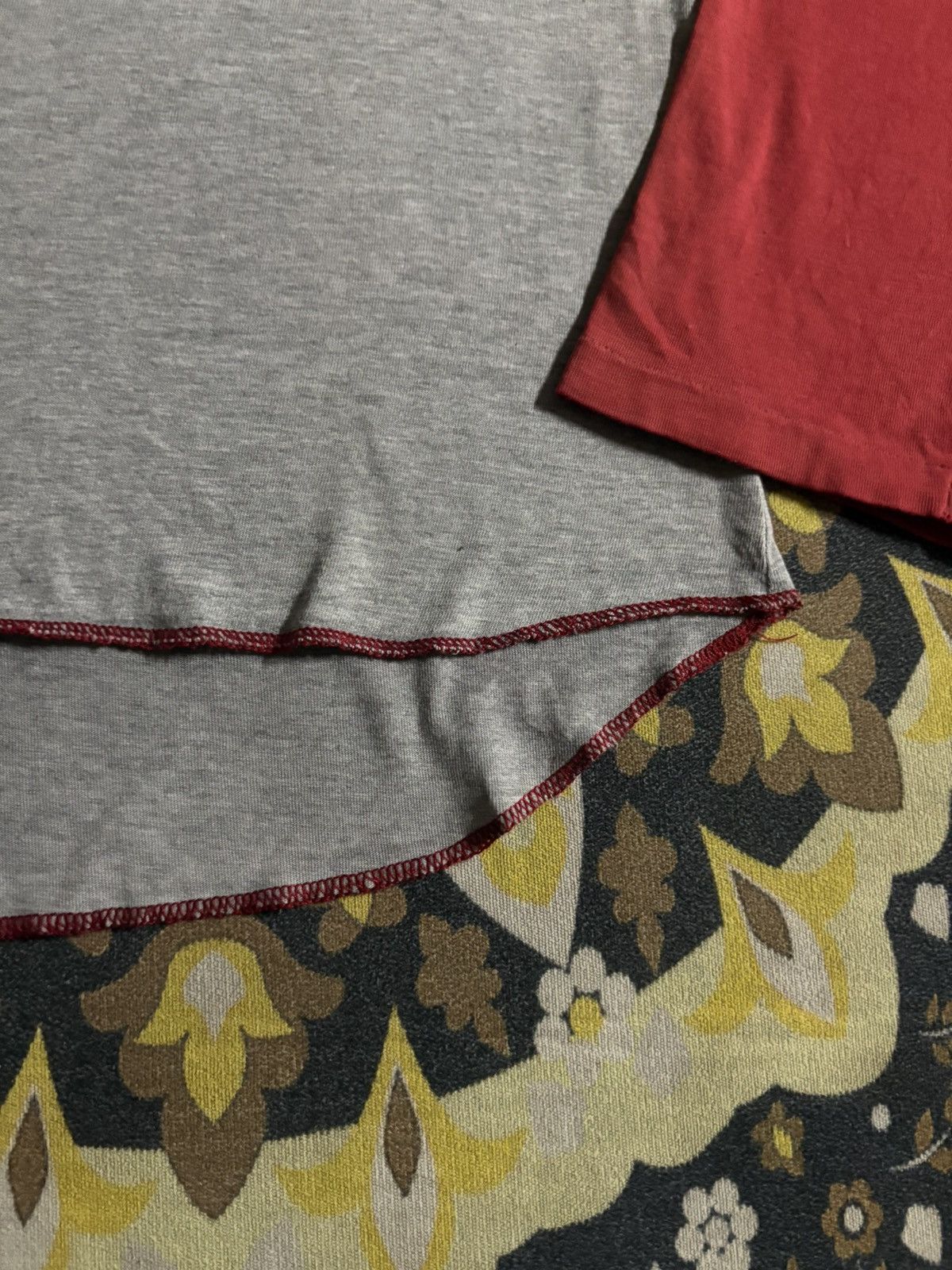 Ralph Lauren Vintage Ralph Lauren Spell Out Two Tone Long Sleeve Tee Size US L / EU 52-54 / 3 - 4 Thumbnail