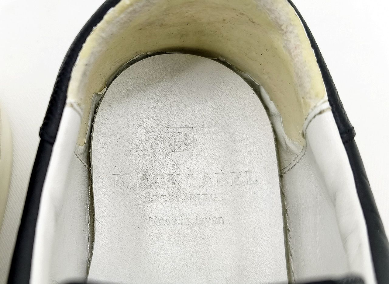 Japanese Brand BLACK LABEL CRESTBRIDGE fringe Leather Sneakers size 9 UK Size US 10 / EU 43 - 2 Thumbnail
