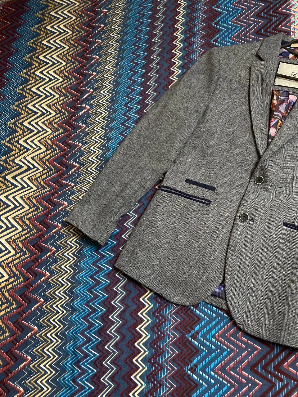 Vintage Vintage Blazer CAVANI gray Streetwear Y2K Size 46R - 4 Thumbnail