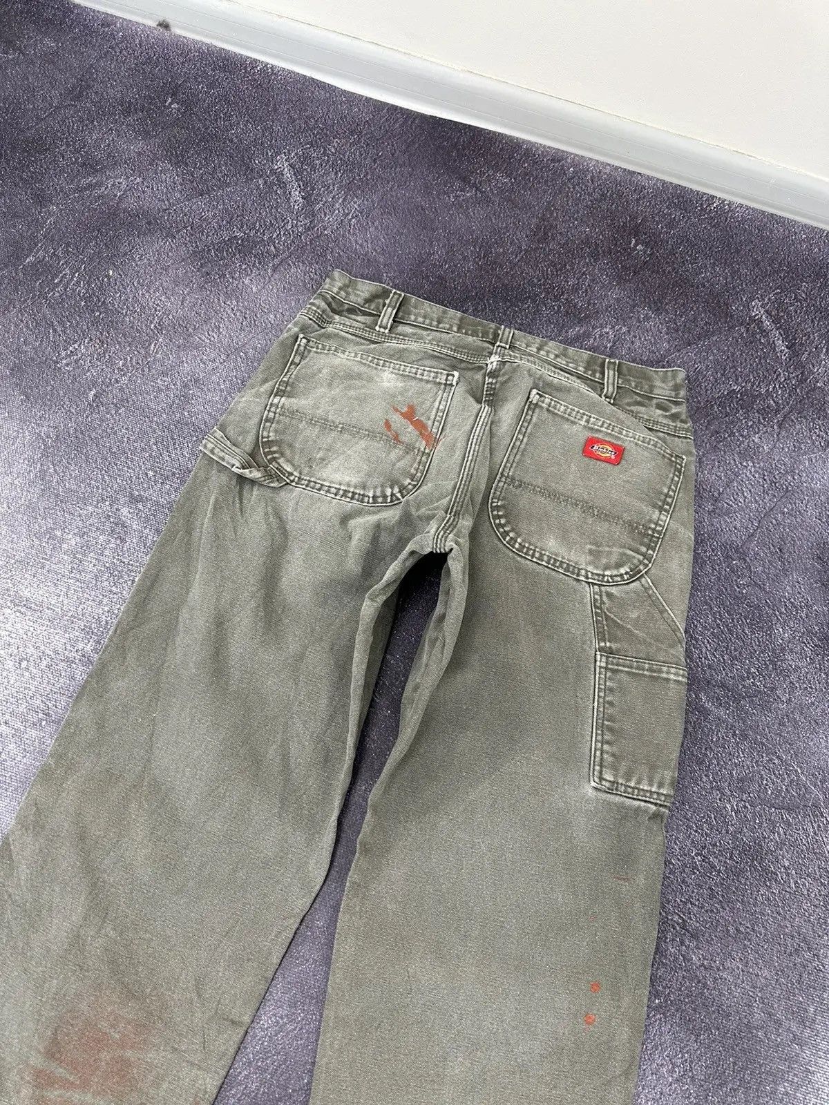 Dickies × Vintage Vintage Dickies Denim Hype Olive Work Baggy Pants Jeans Size US 34 / EU 50 - 5 Thumbnail